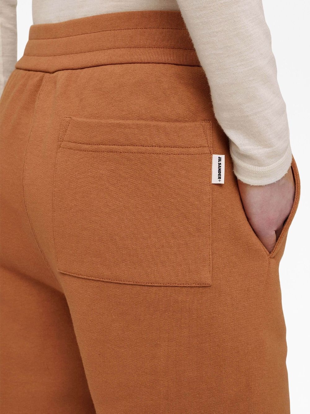 cotton drawstring track pants - 5