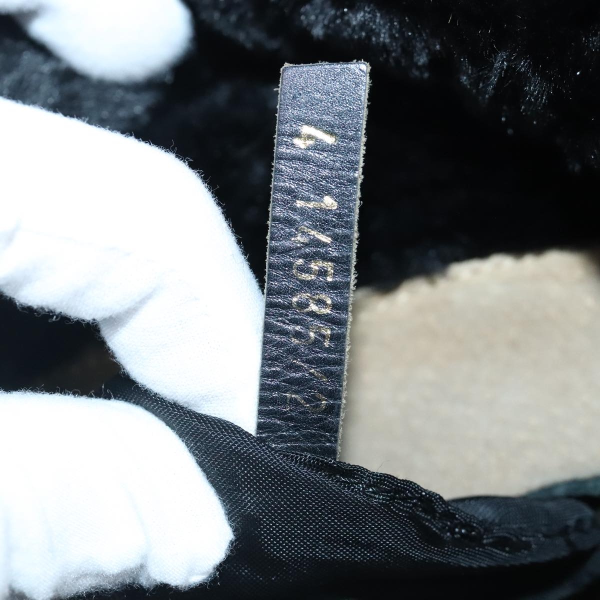 FENDI Zucca Canvas Hand Bag Black - 12