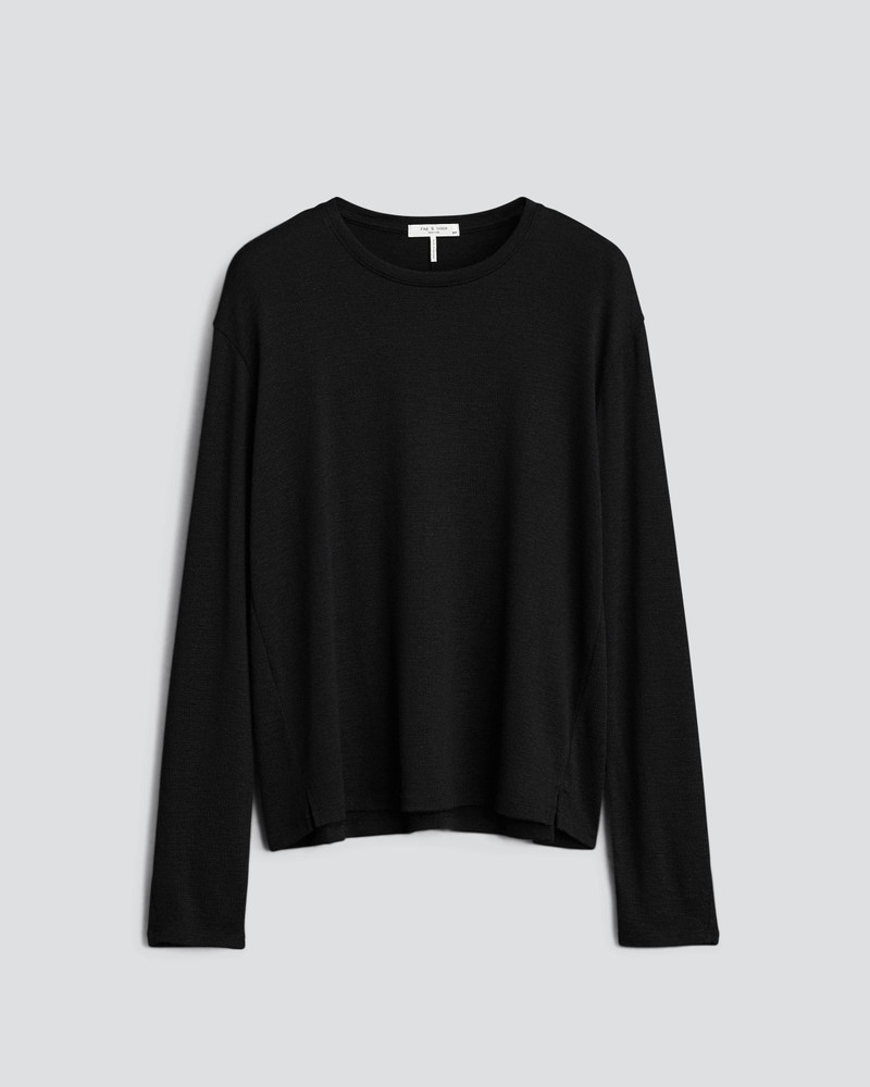 The Knit Long Sleeve Tee Jersey T-Shirt - 1