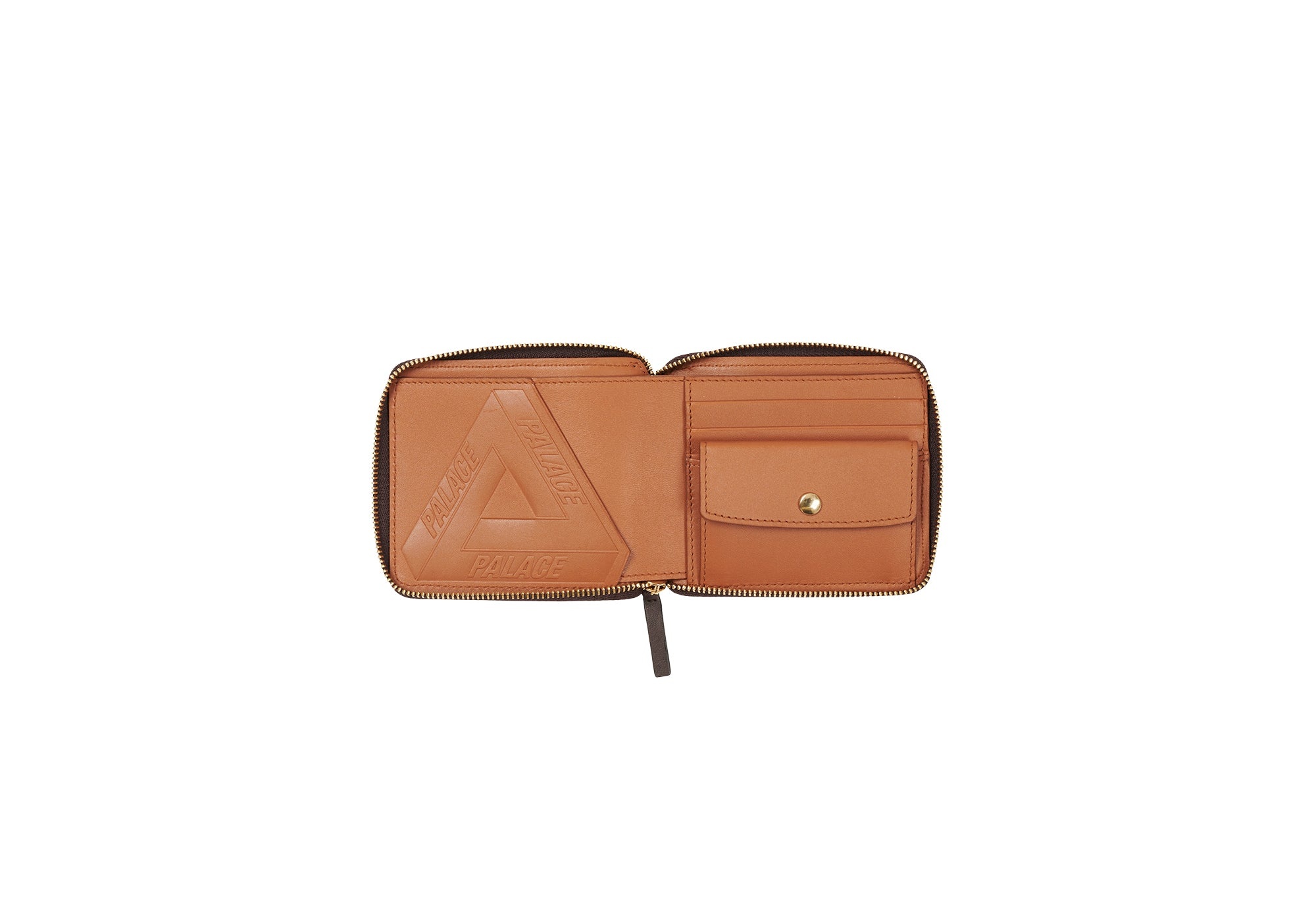 PAL-M-GRAM LEATHER ZIP WALLET BROWN - 2