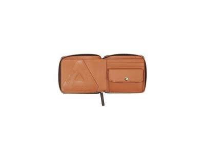 PALACE PAL-M-GRAM LEATHER ZIP WALLET BROWN outlook