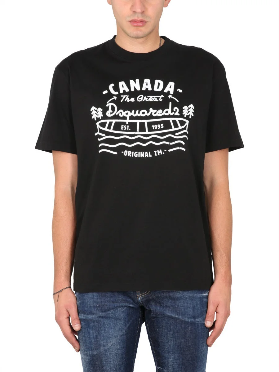 Dsquared Men Logo Print T-Shirt - 1