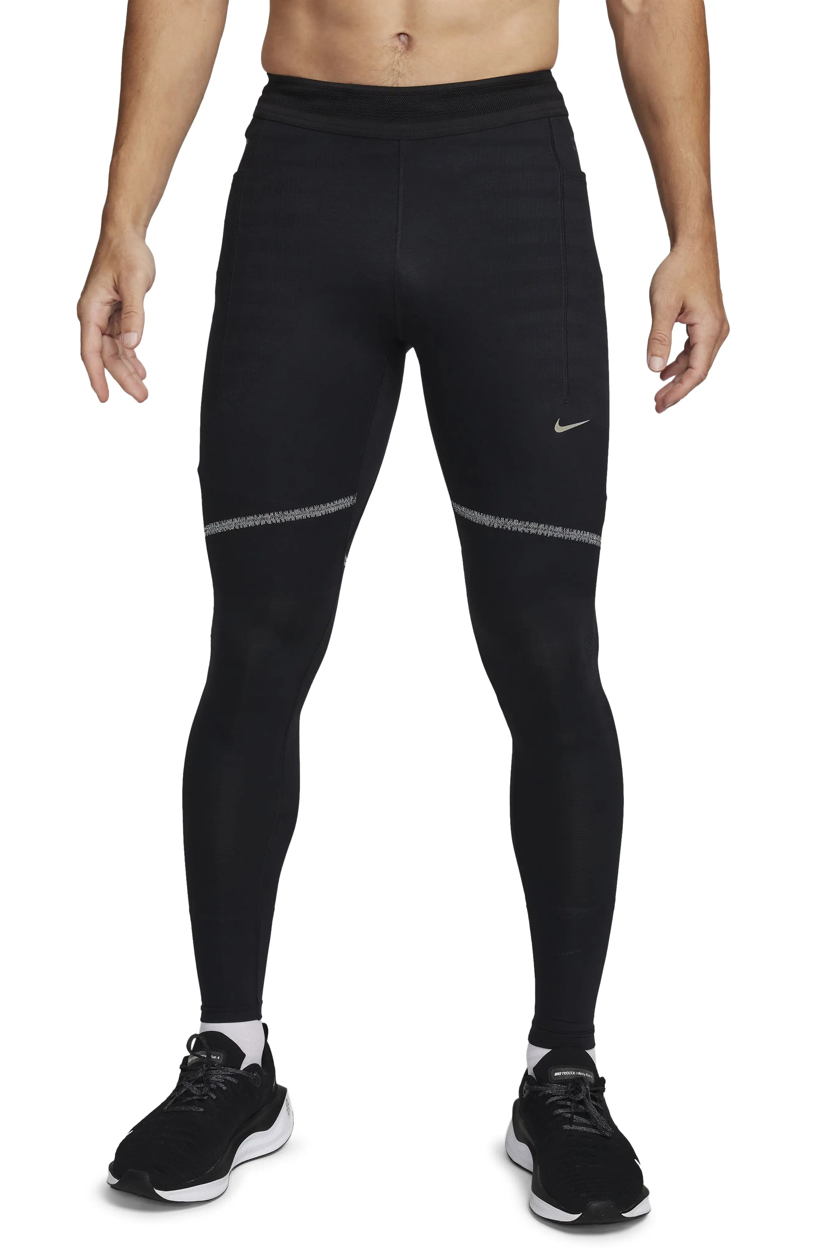 Dri-FIT Run Division Running Tights in Black/Dark Stucco - 1