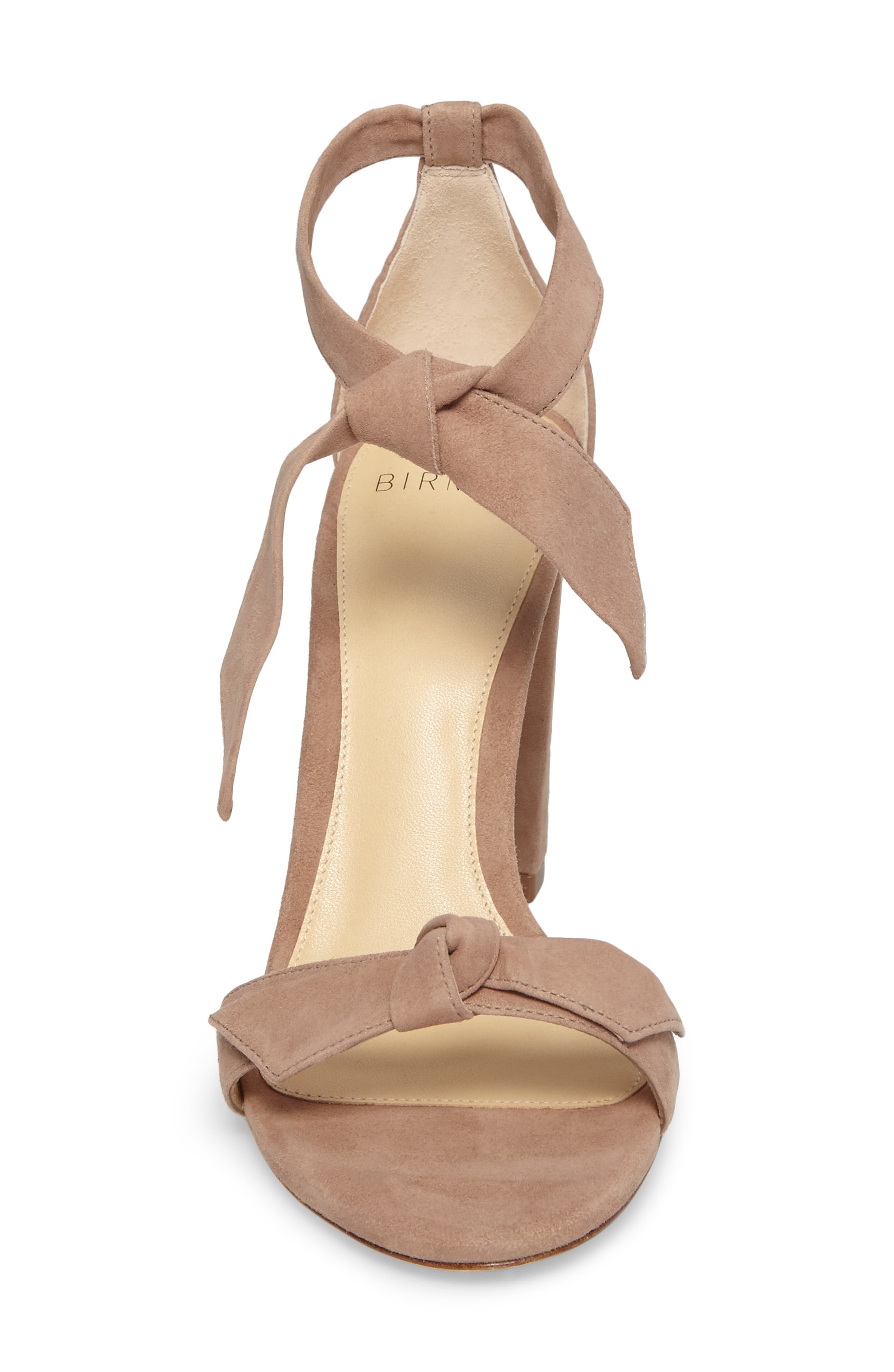 Alexandre Birman Clarita Knotted Sandal in Cameo Suede at Nordstrom - 4