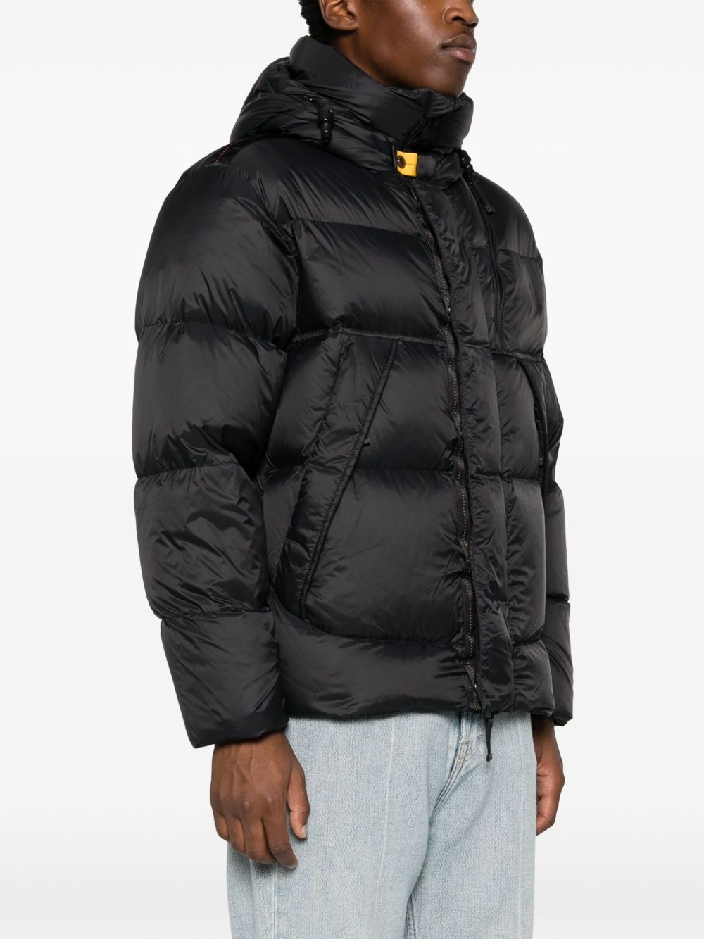 logo-patch padded jacket - 3