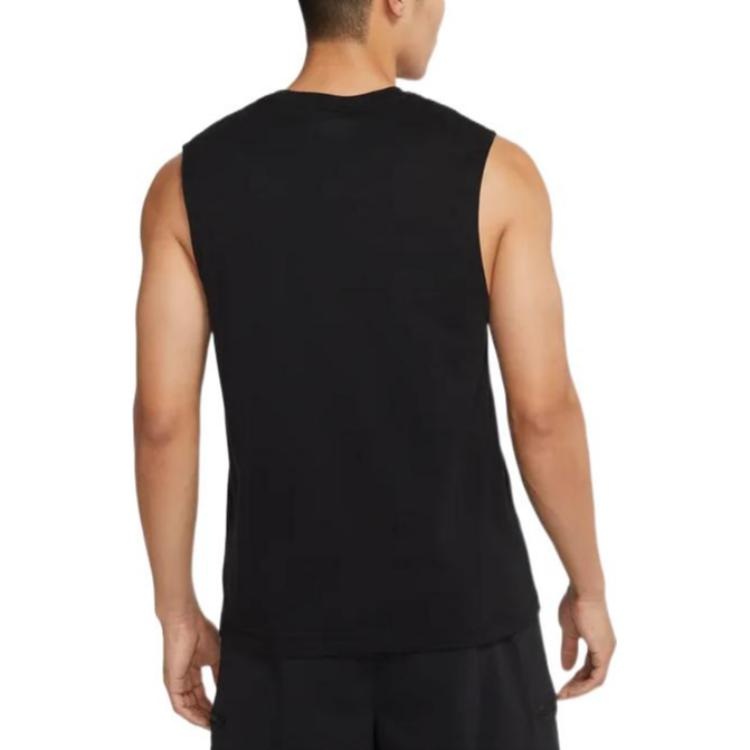 Air Jordan Dongdan Logo Printing Sleeveless Training Black Vest DV6277-010 - 3
