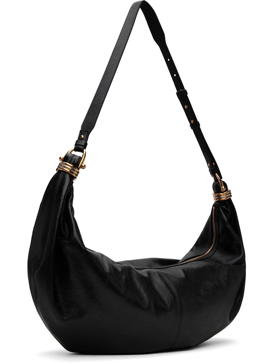 Black Large Bracelet Bag - 3