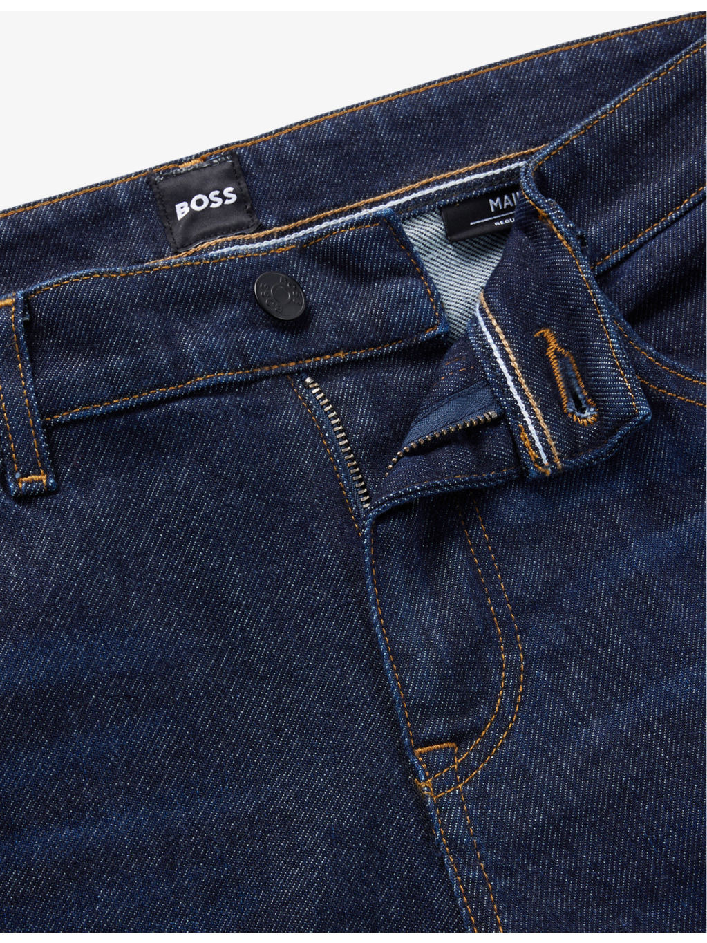 Business leisure regular-fit straight-leg stretch-denim jeans - 5