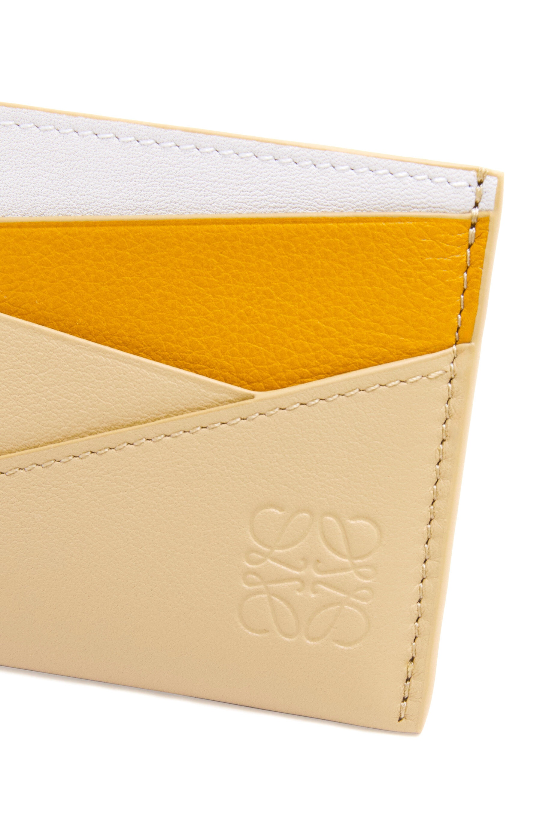 Puzzle plain cardholder in classic calfskin - 4