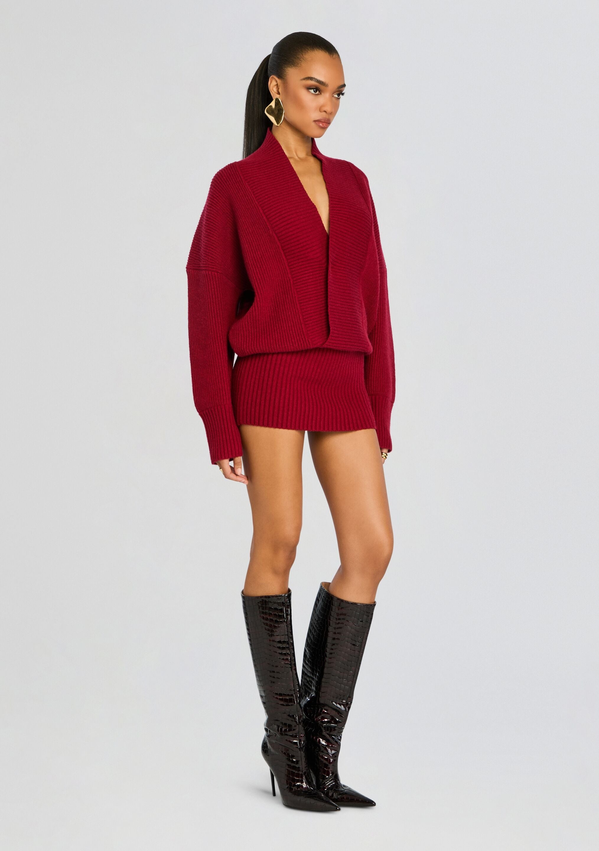 NEVA KNIT SWEATER DRESS - 3