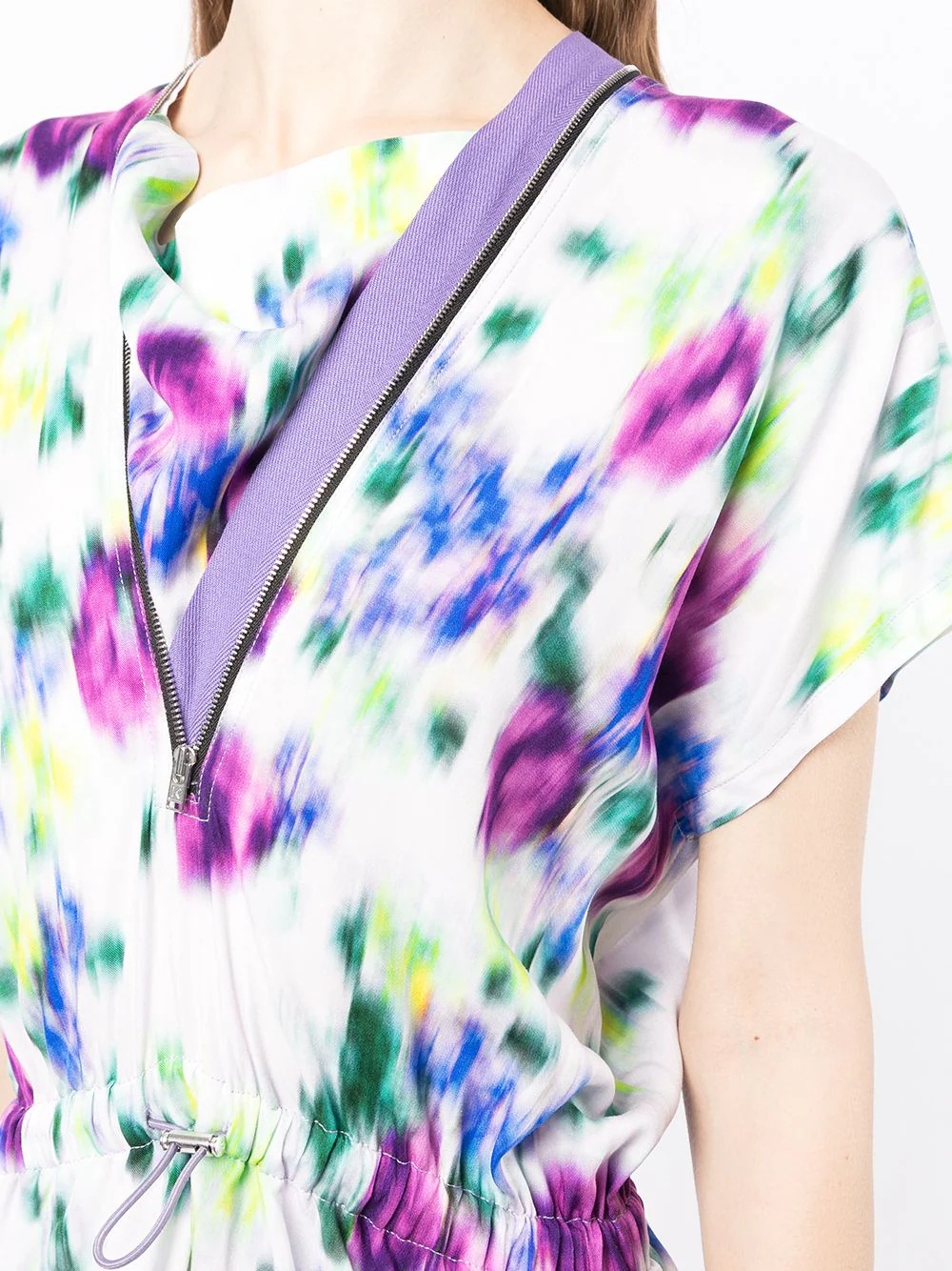 floral-print midi dress - 5