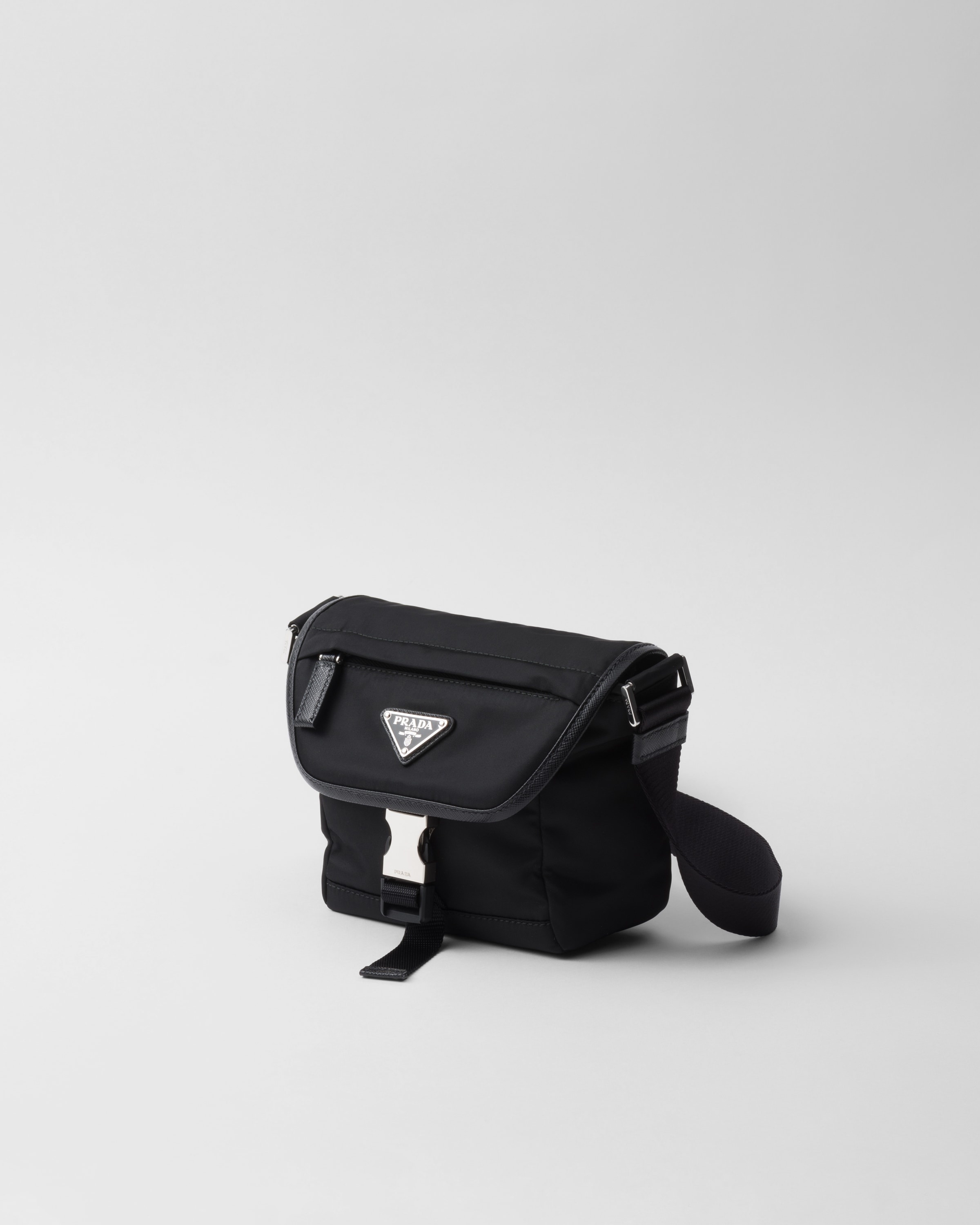 Re-Nylon and Saffiano leather shoulder bag - 2