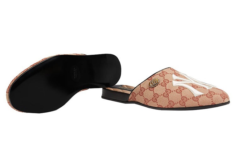 (WMNS) Gucci NY Yankees x Princetown G 'Brown' 537089-KQW00-8366 - 5