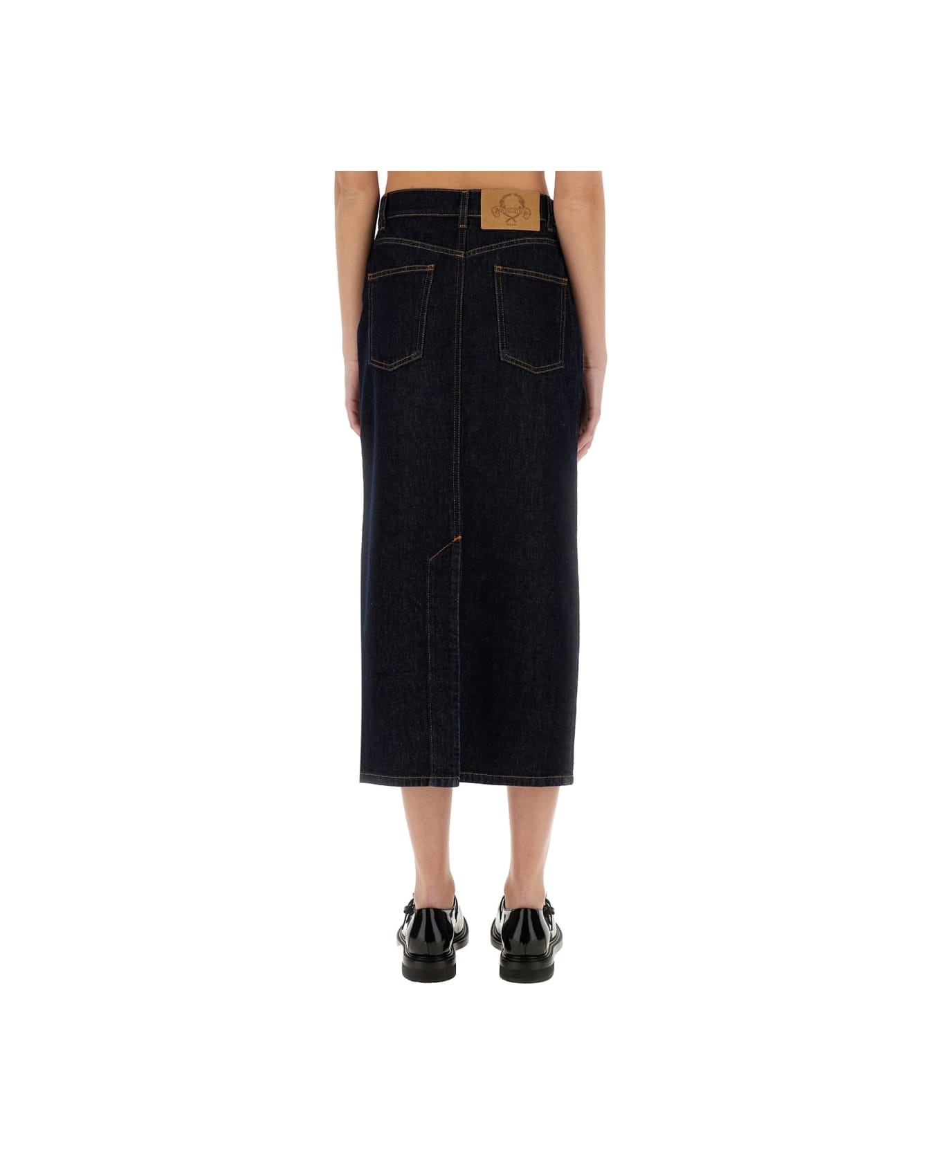 Long Denim Skirt - 3