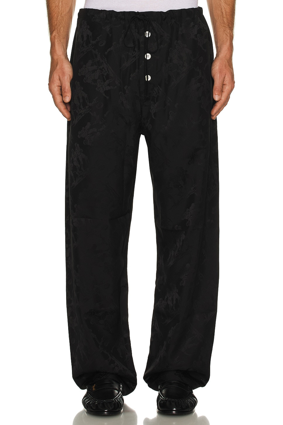 Football Jacquard Pajama Pants - 4