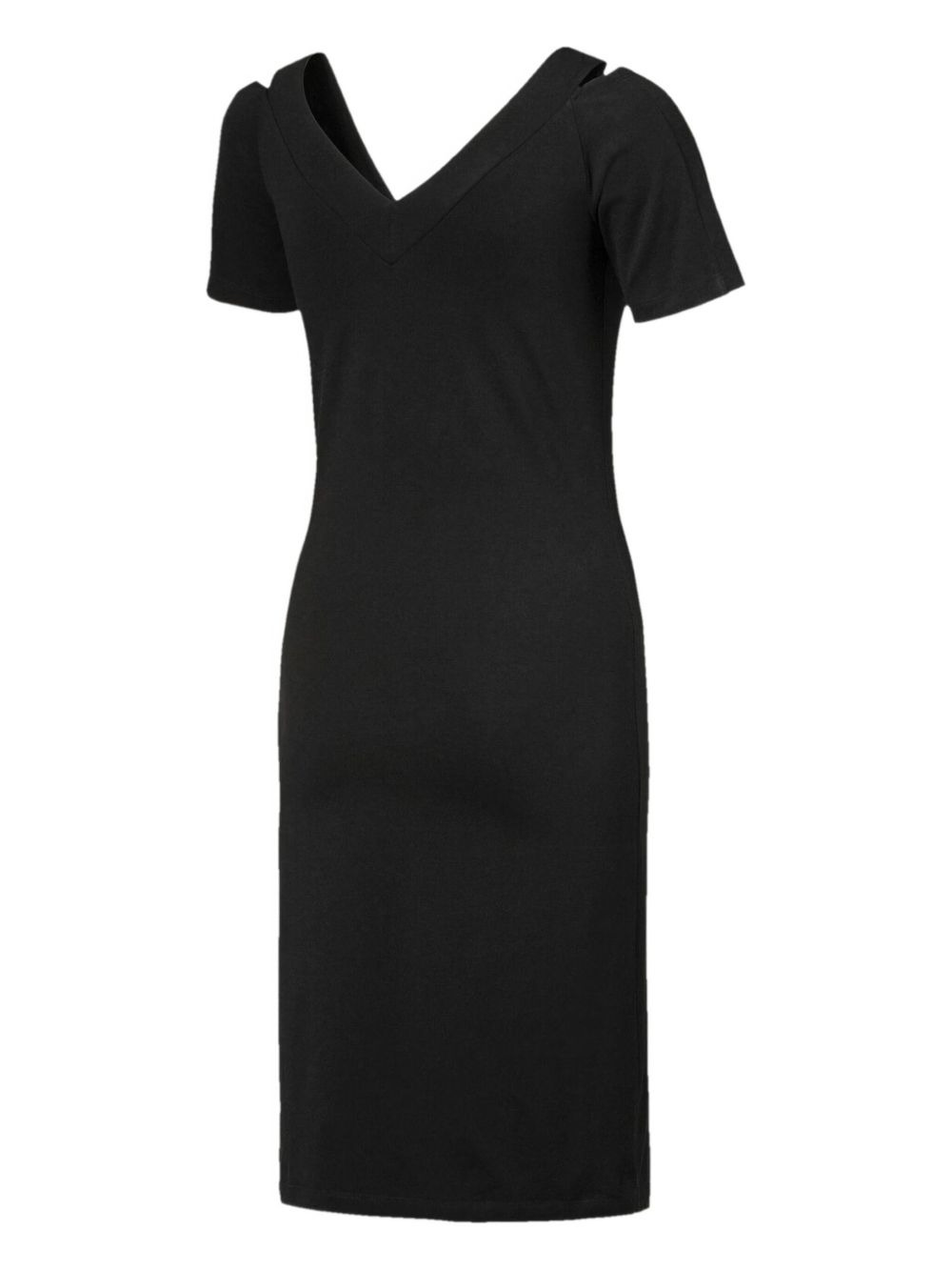 T7 cold-shoulder mini dress - 3