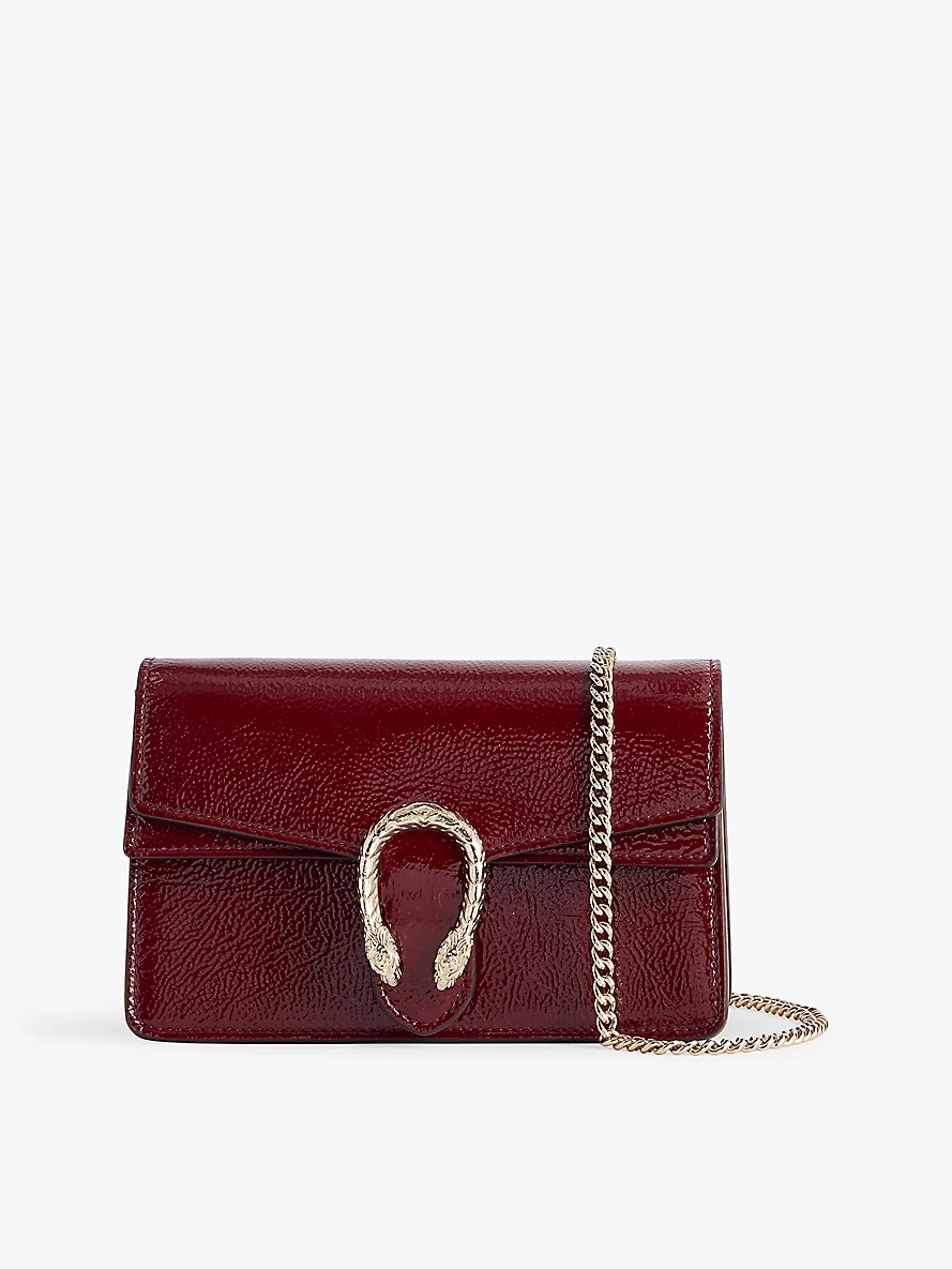Mini Dionysus chain-strap leather shoulder bag - 1