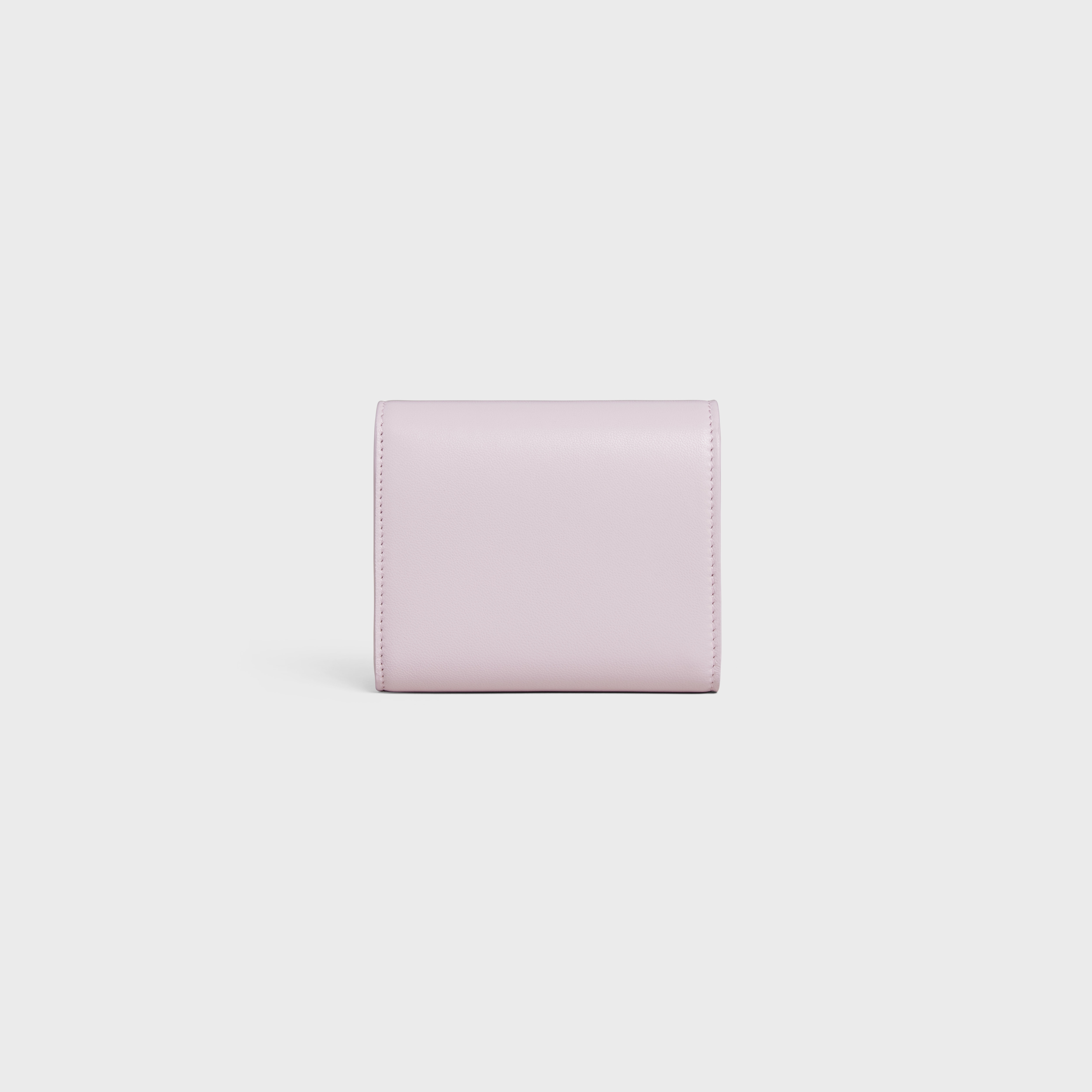 Small Triomphe Wallet in Shiny Smooth Lambskin - 3
