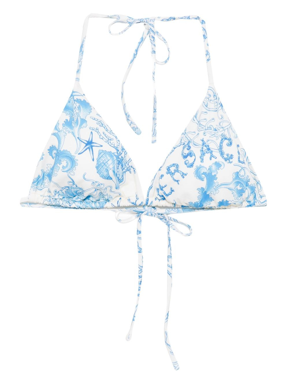 graphic-print bikini top - 1