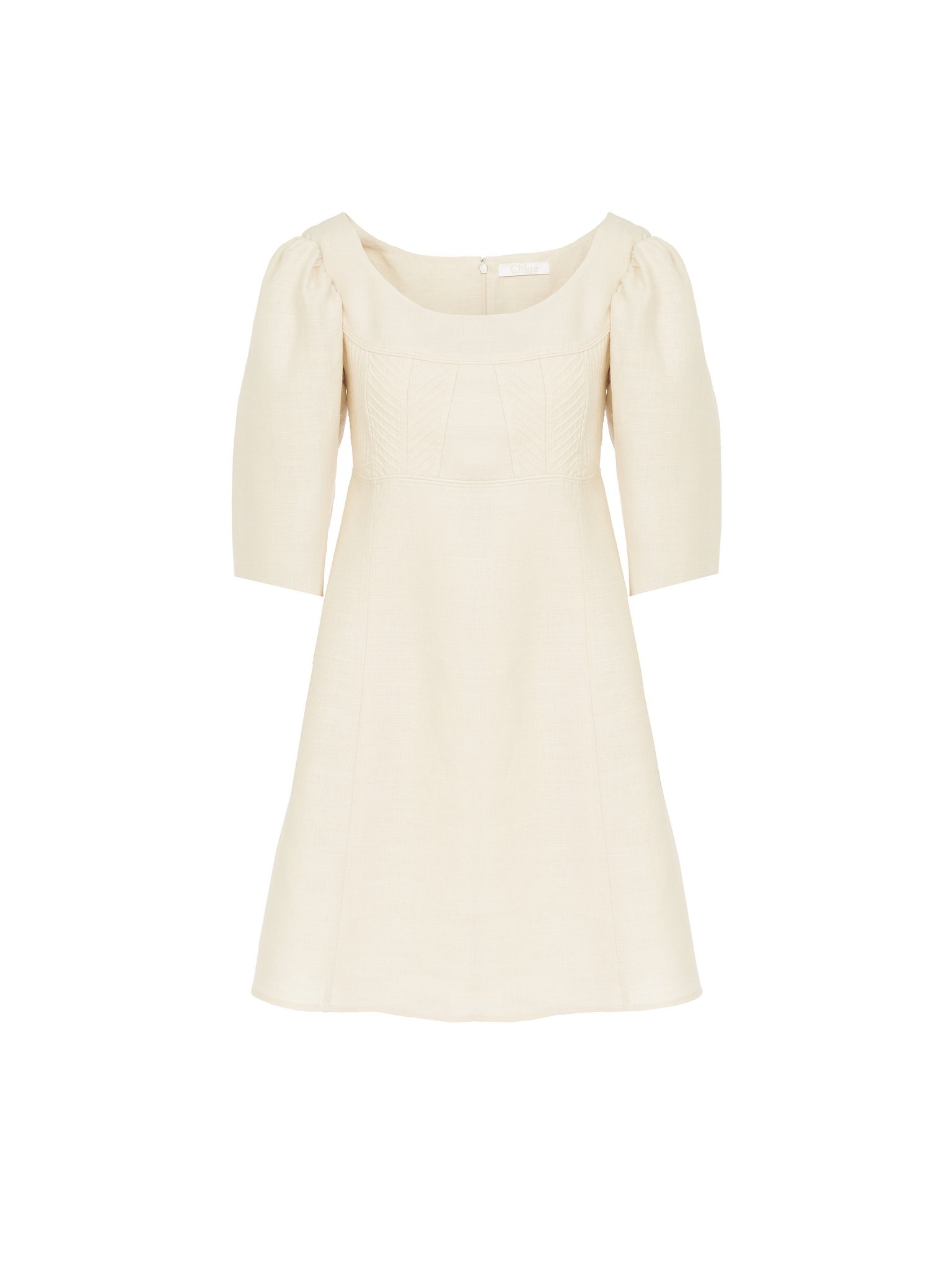 BOAT-NECK MINI DRESS - 1
