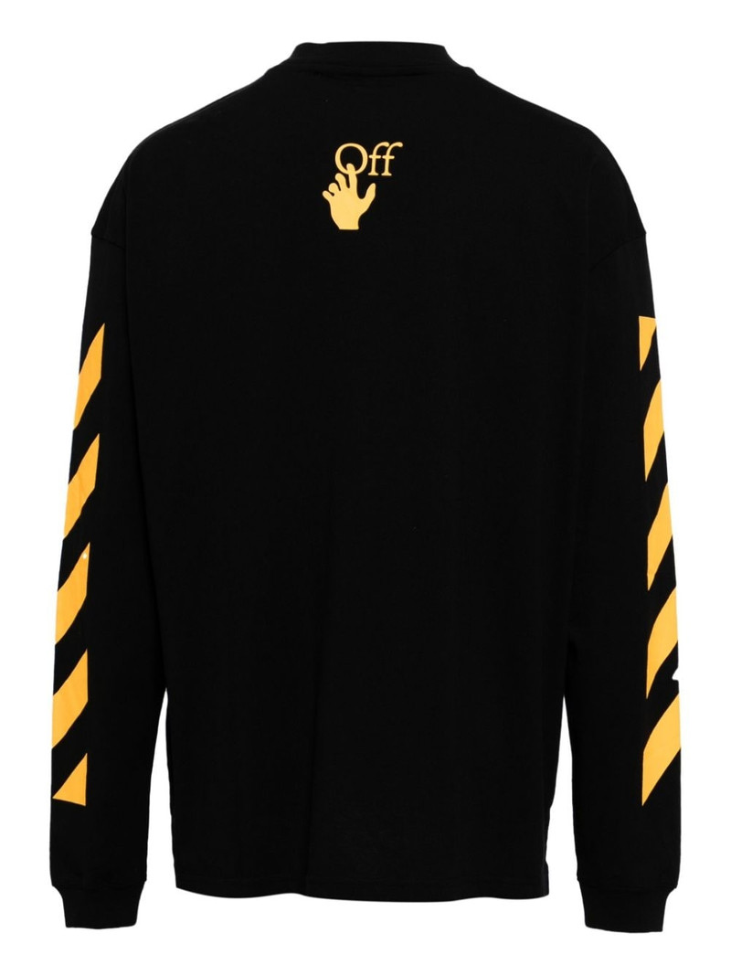Off-White Caravaggio-print cotton sweatshirt outlook