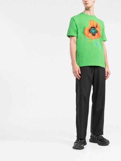 KENZO Poppy-print oversized T-shirt outlook