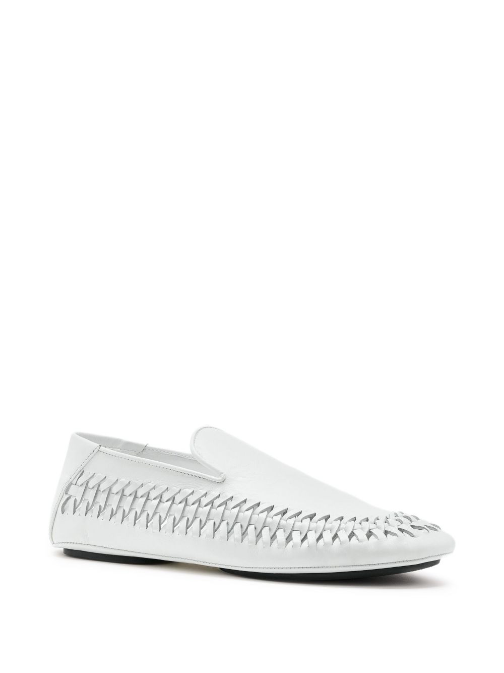 Whip braided leather loafers - 2