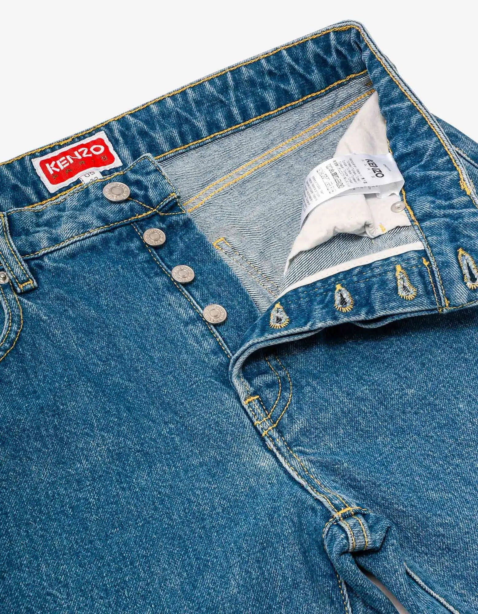 Kenzo Light Blue Bara Slim Fit Jeans - 8
