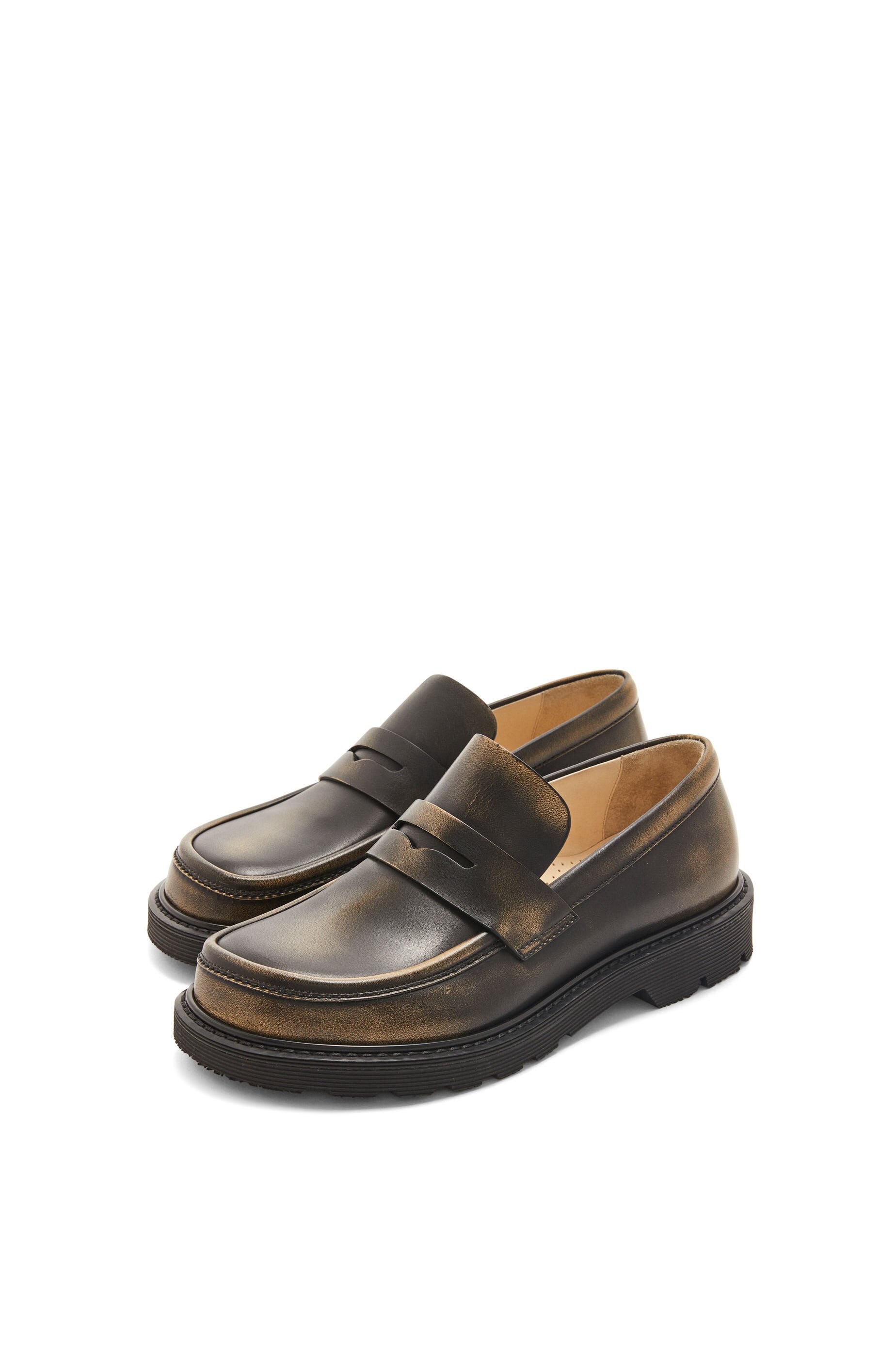 Blaze loafer in bicolour brushed-off calfskin - 3