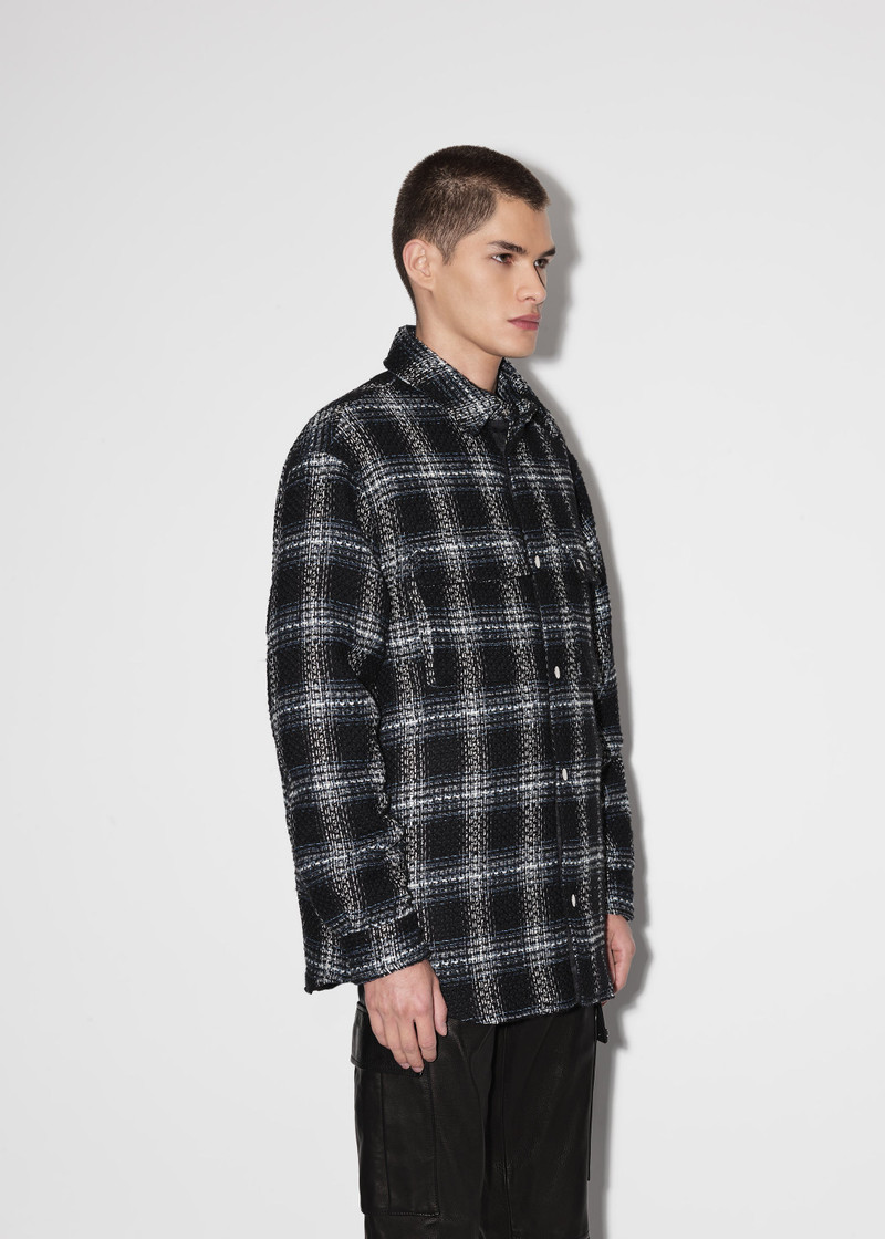 SHADOW PLAID PADDED OVERSHIRT 4