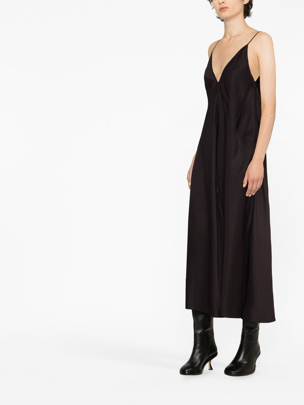 V-neck slip dress - 3