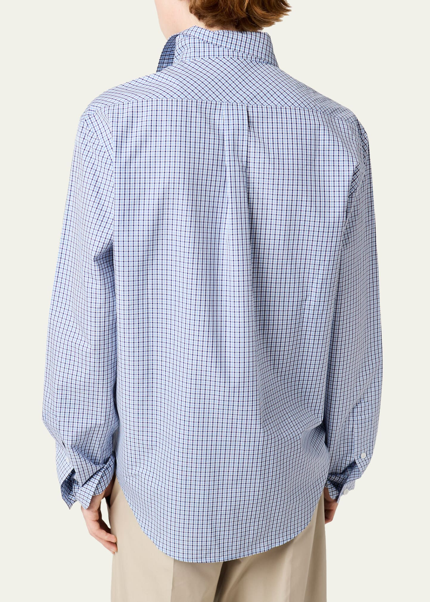 Check Long-Sleeve Button-Down Shirt - 2