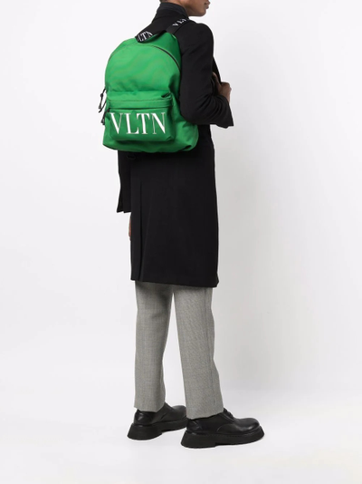 Valentino logo-print backpack outlook