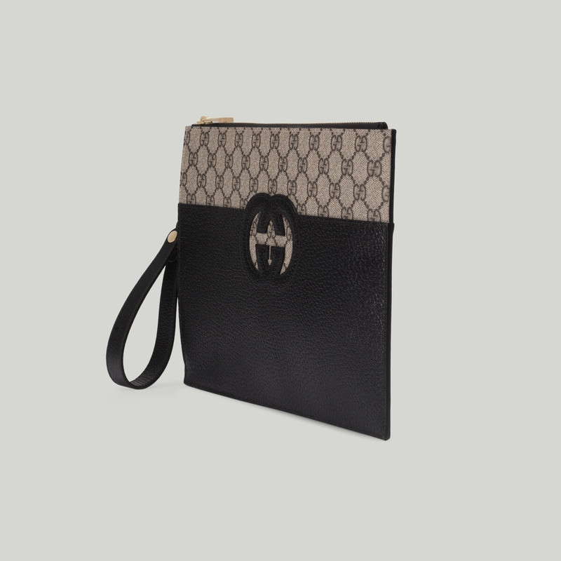 GUCCI Pouch with cut-out Interlocking G outlook