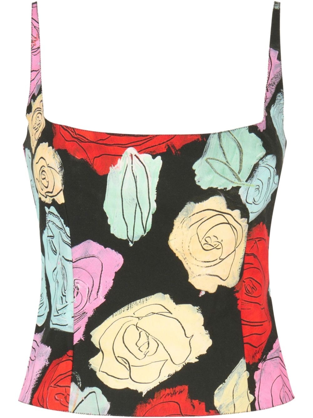 floral-print cami top - 1