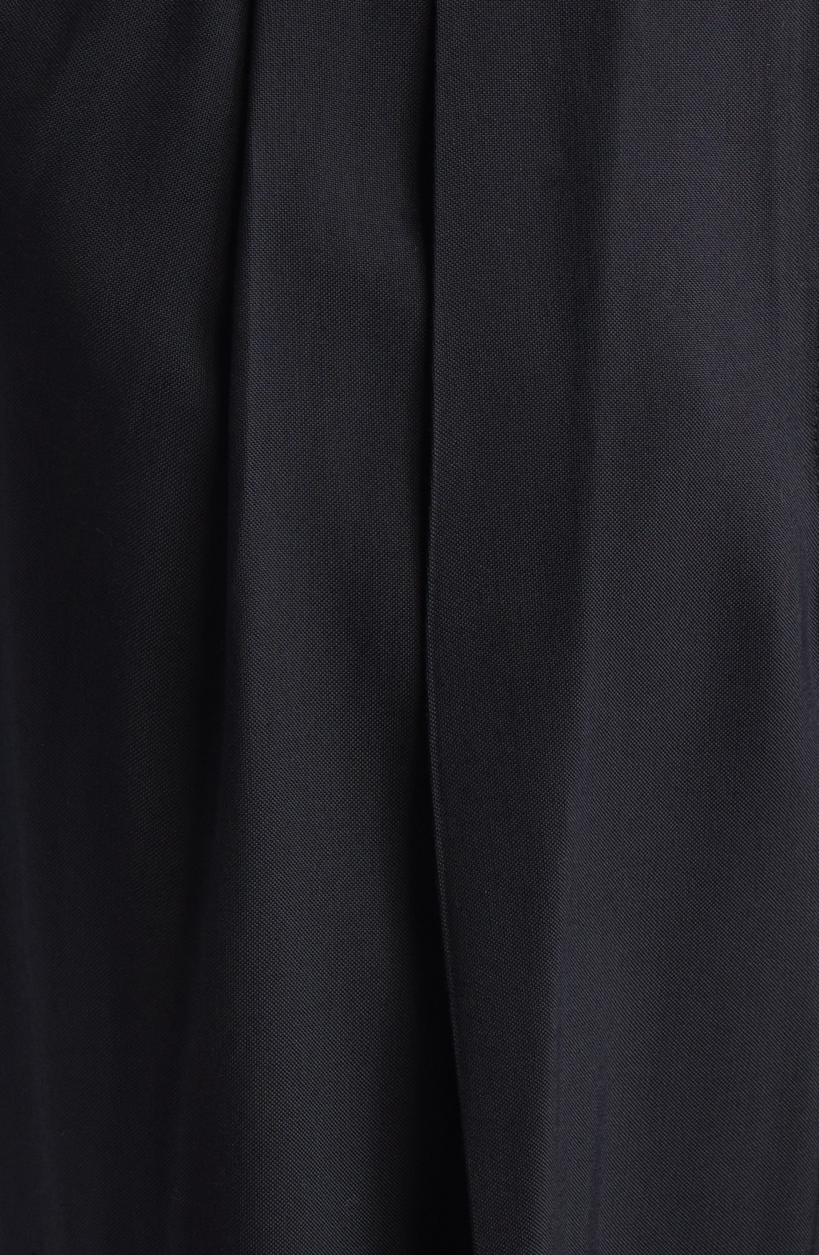 TOTEME Double Pleat Straight Leg Trosuers in Black at Nordstrom - 7
