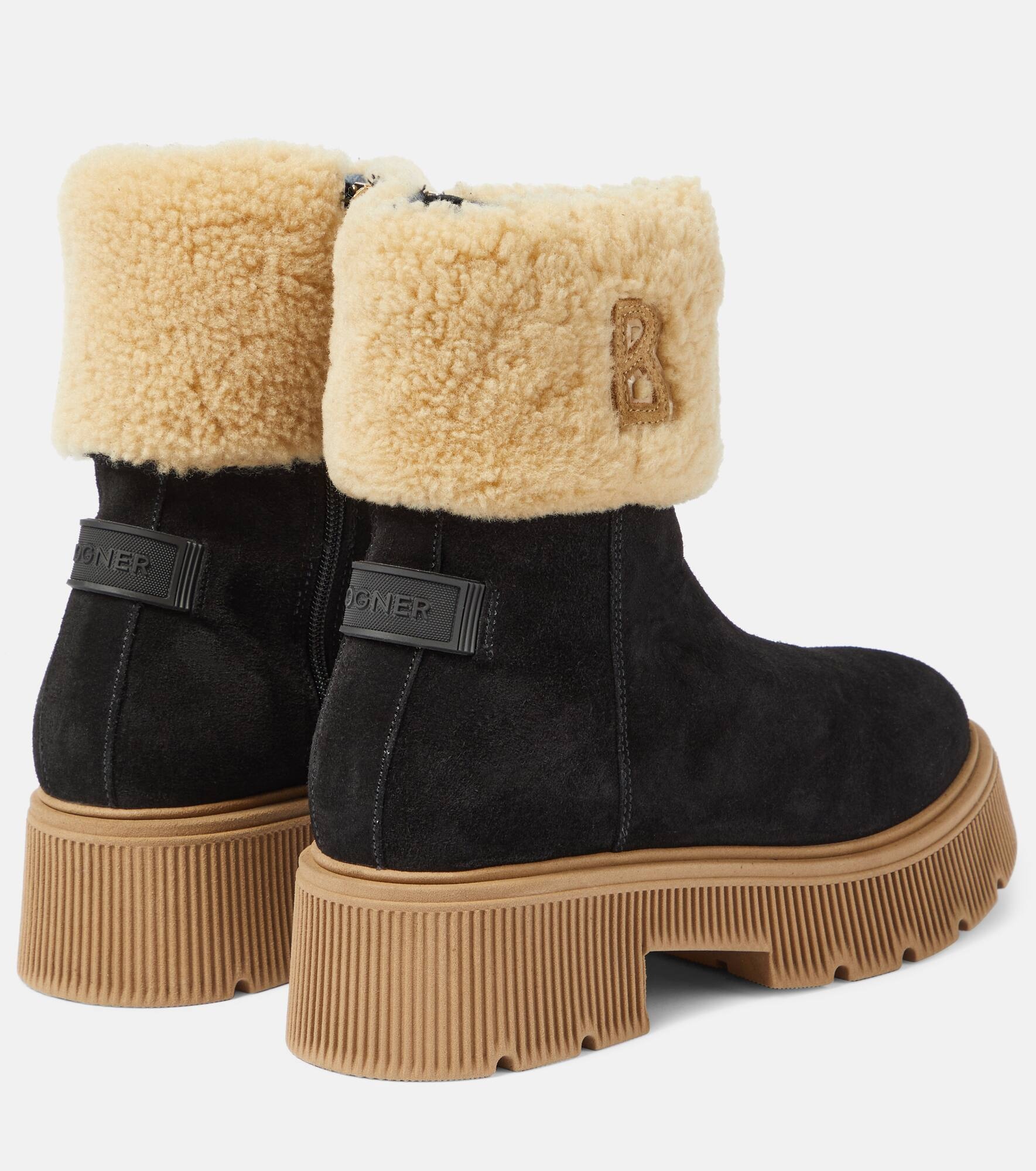 Turin 2B shearling-lined suede ankle boots - 3