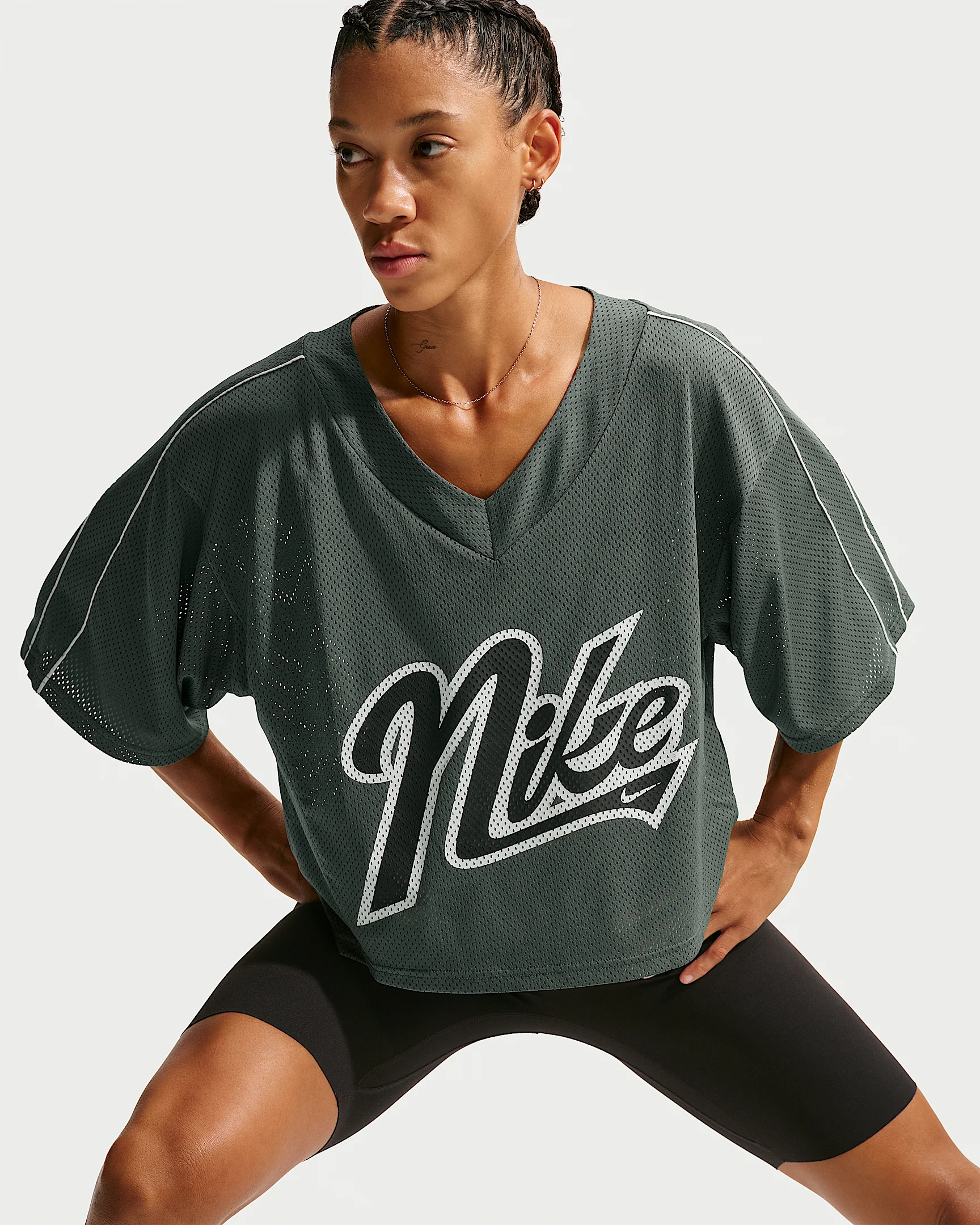 Nike One Women's Dri-FIT Oversized Short-Sleeve Top - 1