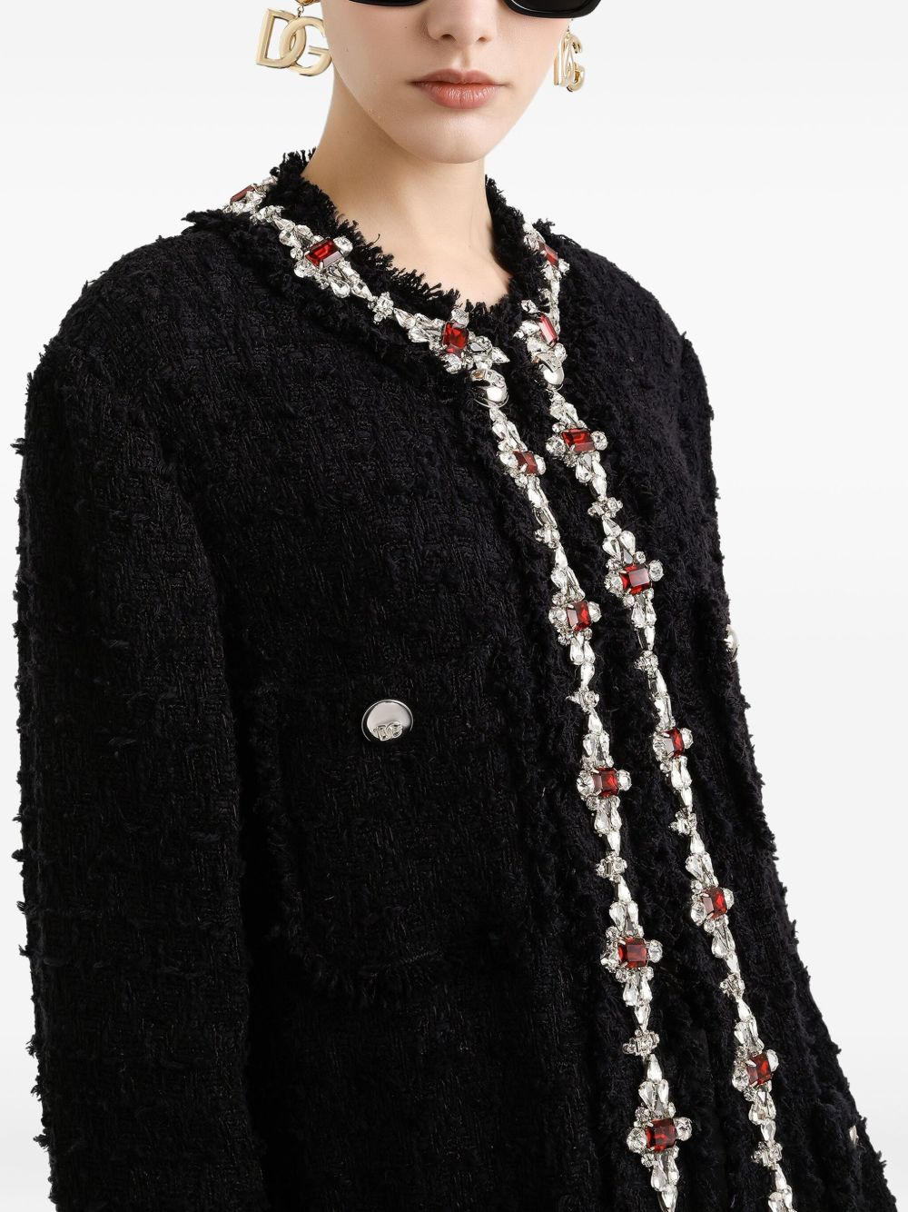 crystal-embellished jacket - 4
