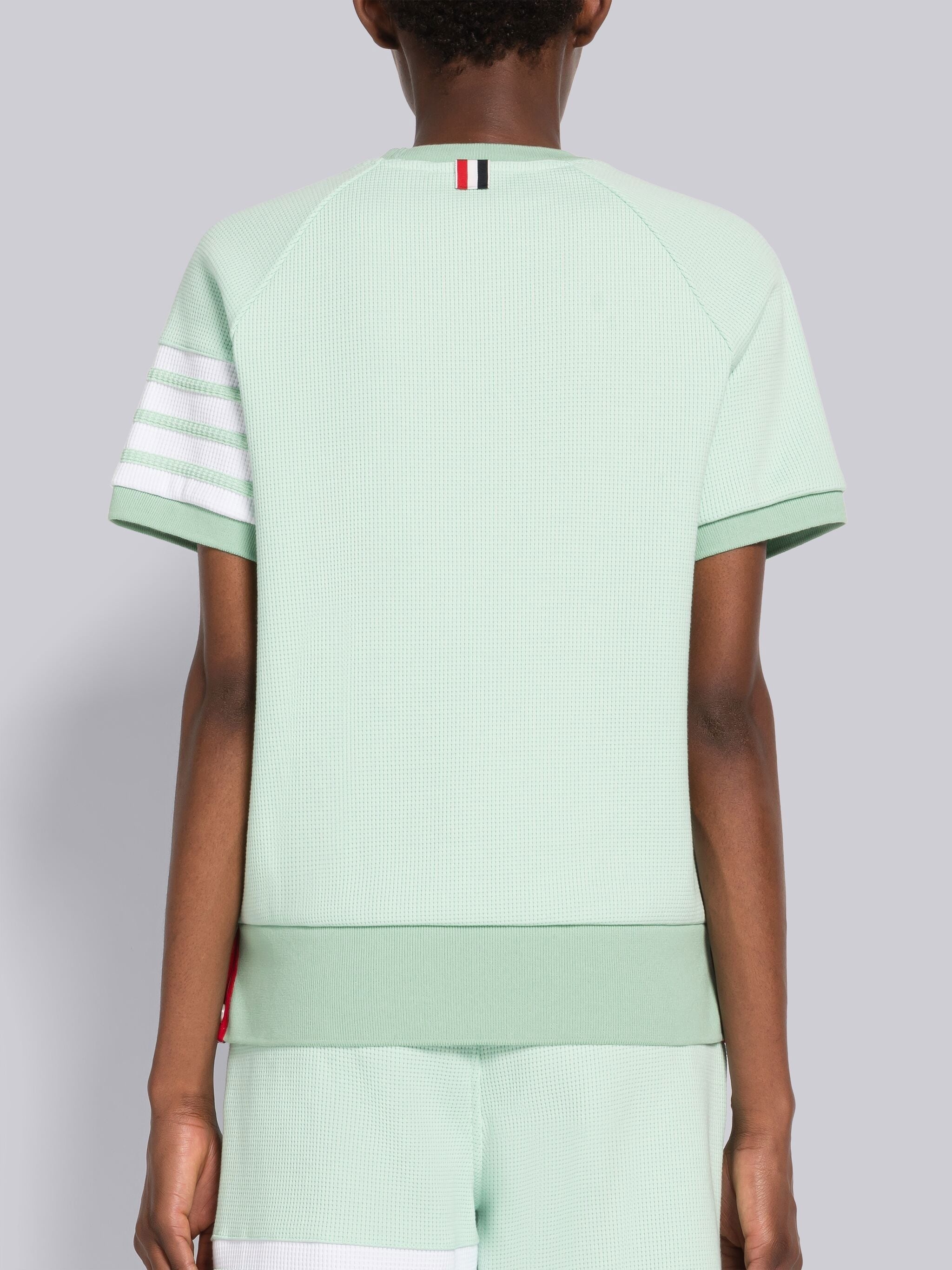 Waffle 4-Bar Raglan Sweatshirt Tee - 3