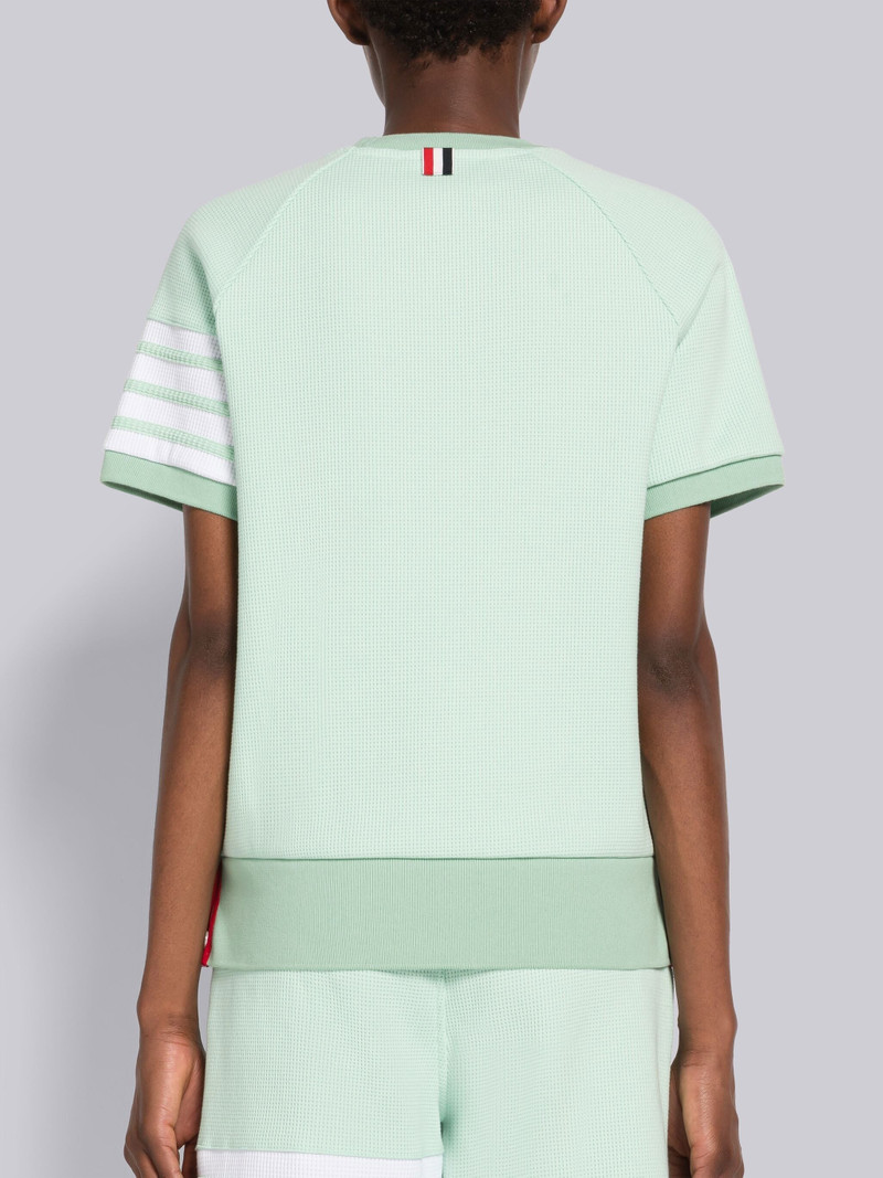 Waffle 4-Bar Raglan Sweatshirt Tee 3