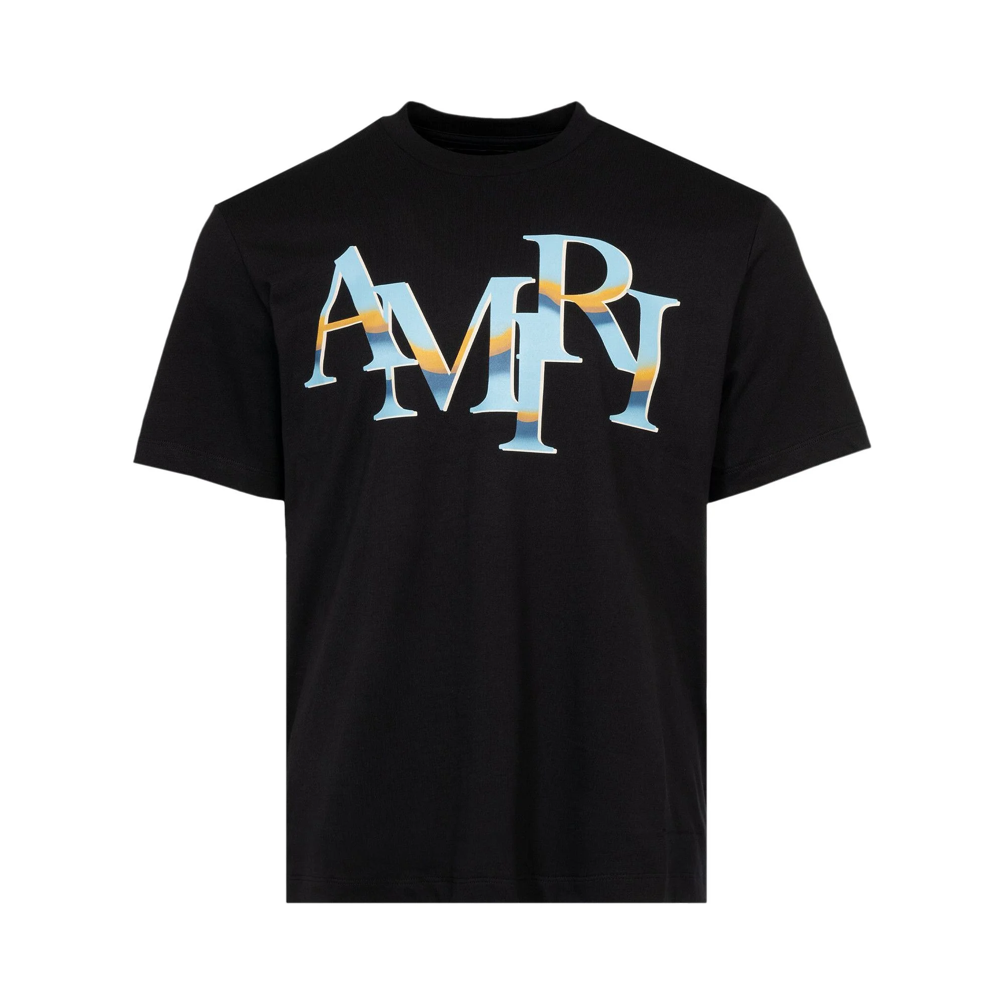 Amiri Staggered Chrome Tee 'Black' - 1