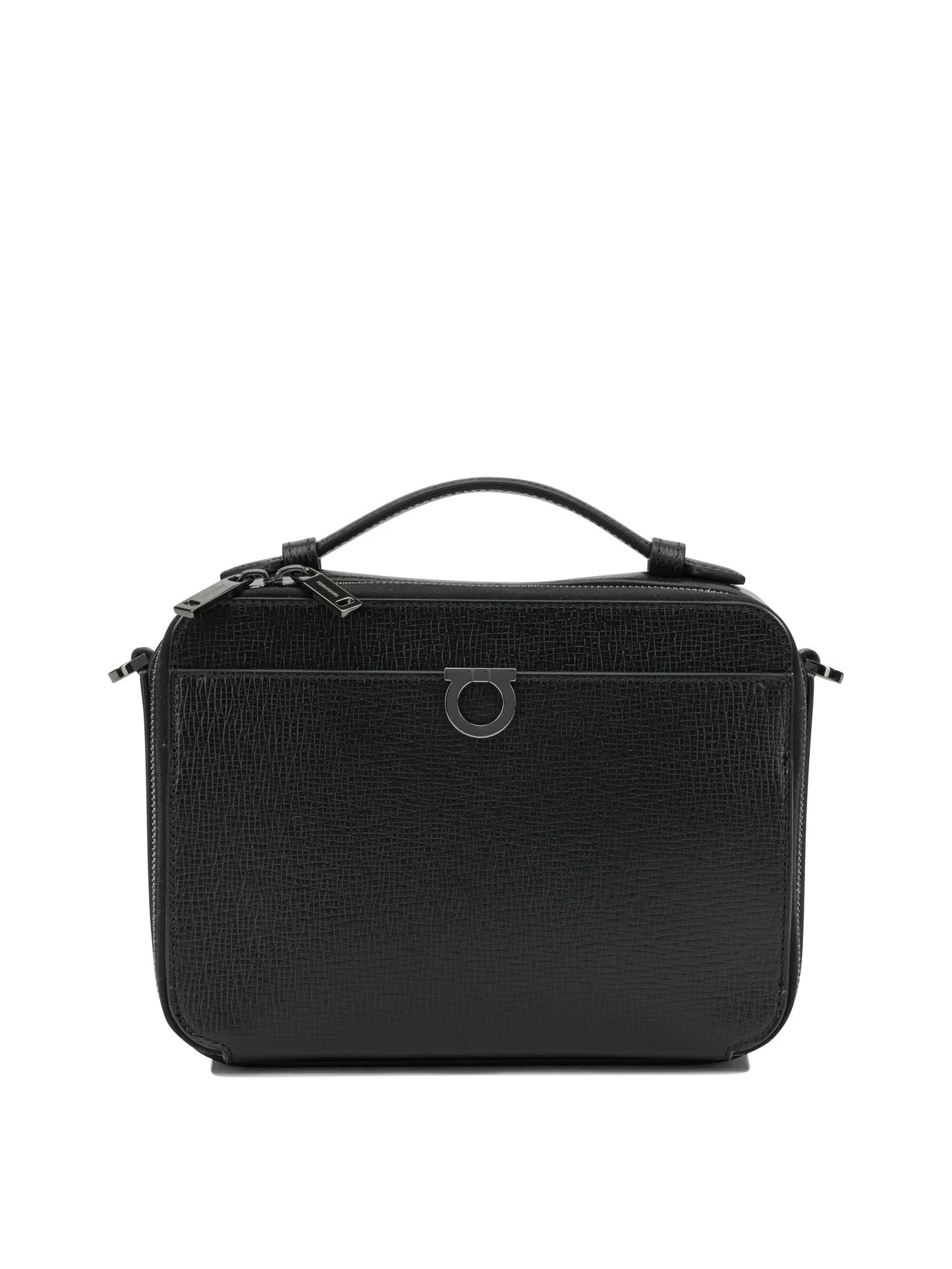 Ferragamo Gancini Small Crossbody Bag Black - 1