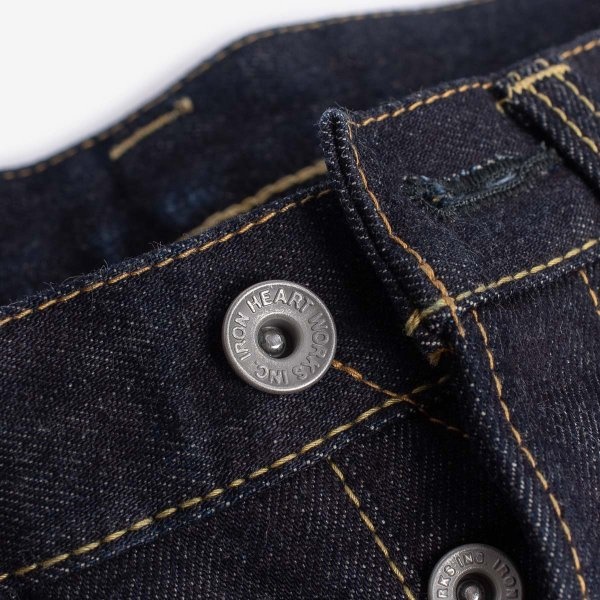 IH-777S-142 14oz Selvedge Denim Slim Taper Indigo - 7