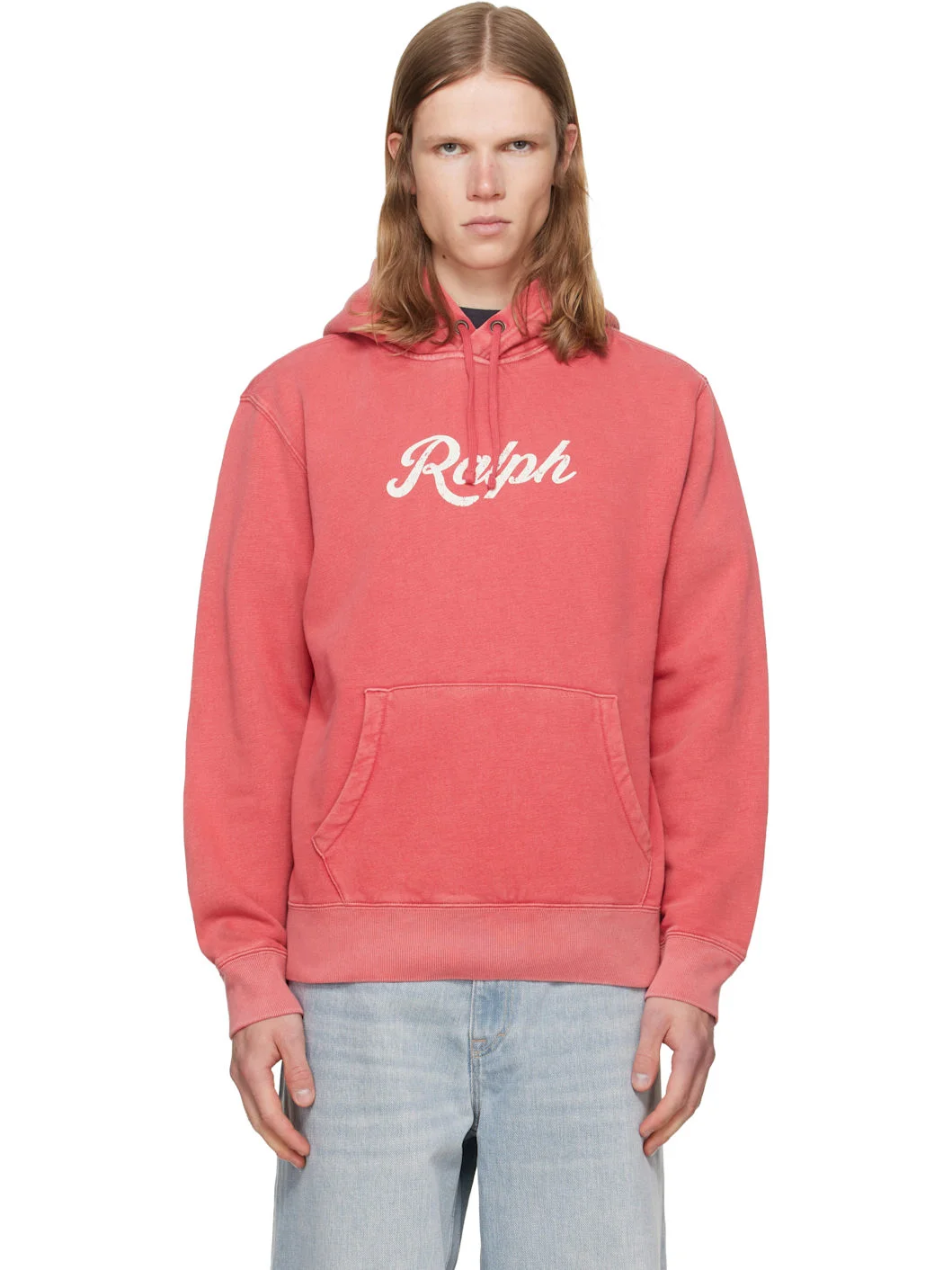 Red Printed Logo Hoodie - 1
