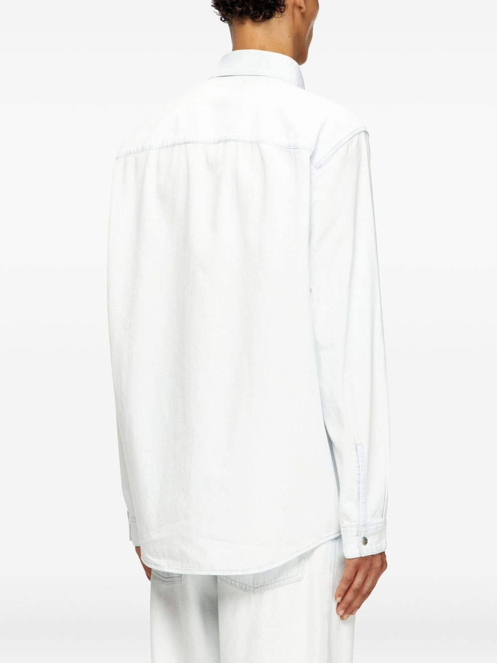 D-Simply logo-embroidered cotton shirt - 4