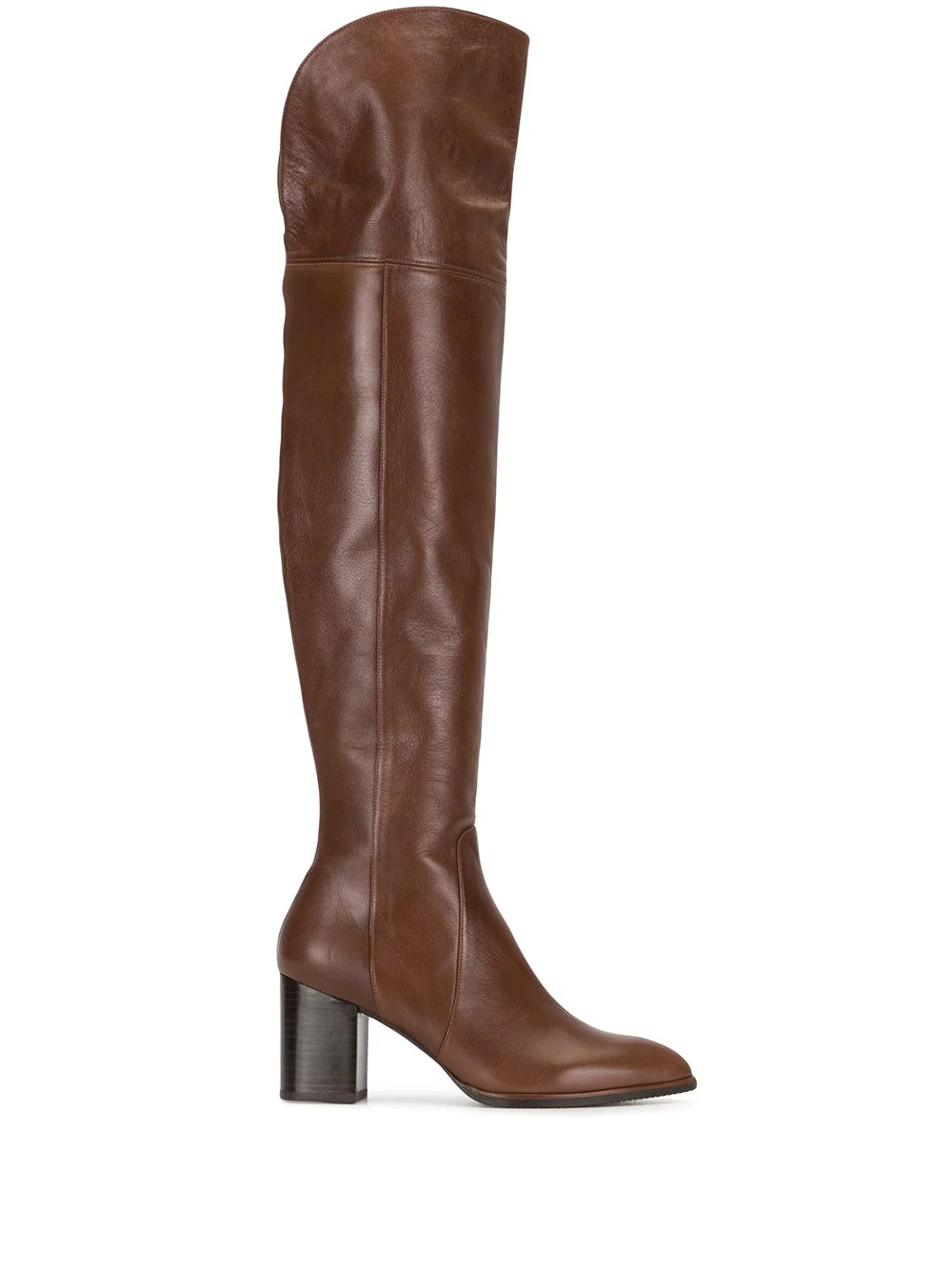 contrast-heel knee boots - 1