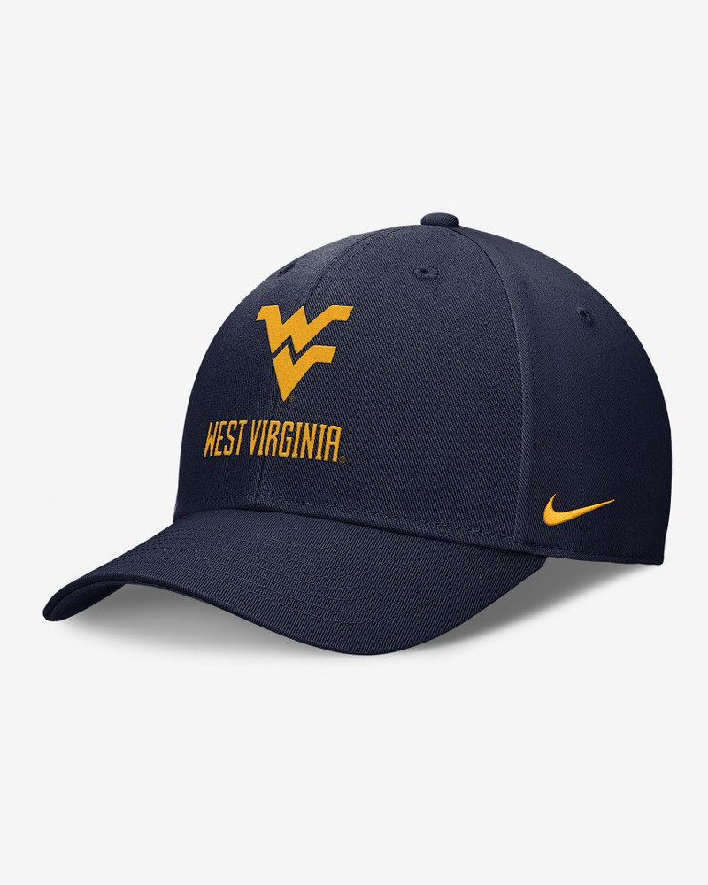 West Virginia Campus Club Men's Nike College Adjustable Hat 1