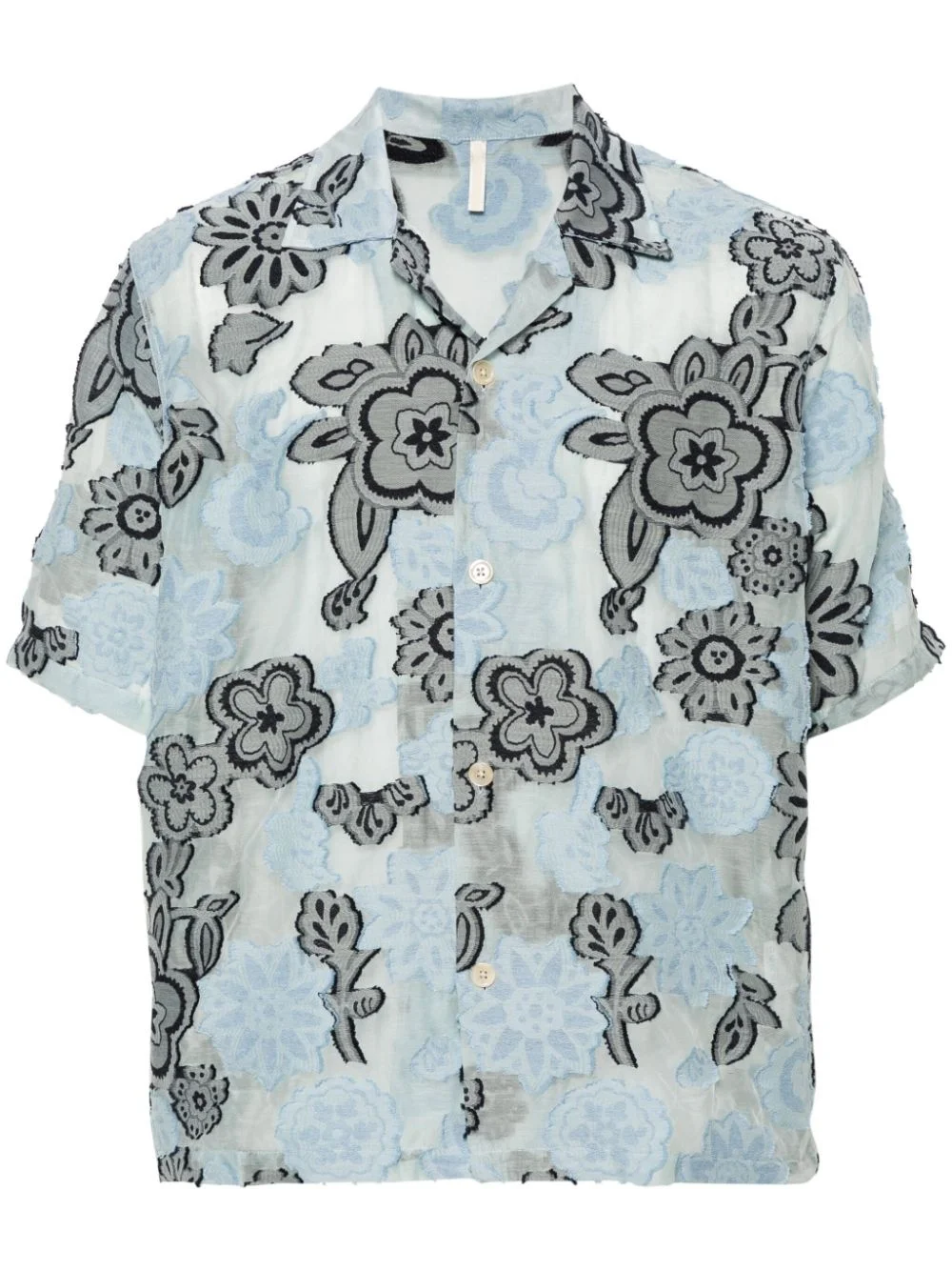 Cayo floral-embroidery shirt - 1