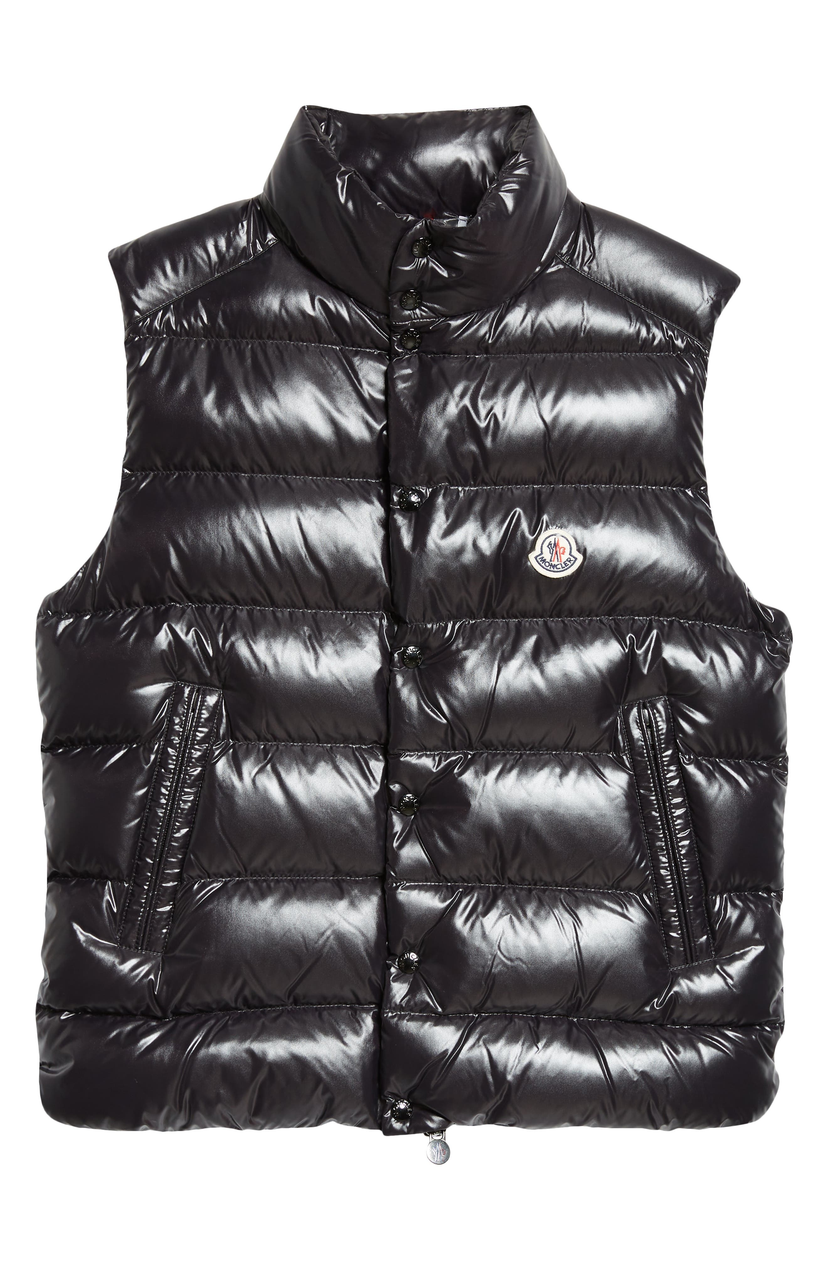Moncler Tibb Down Puffer Vest in U99-Dark Black at Nordstrom - 1